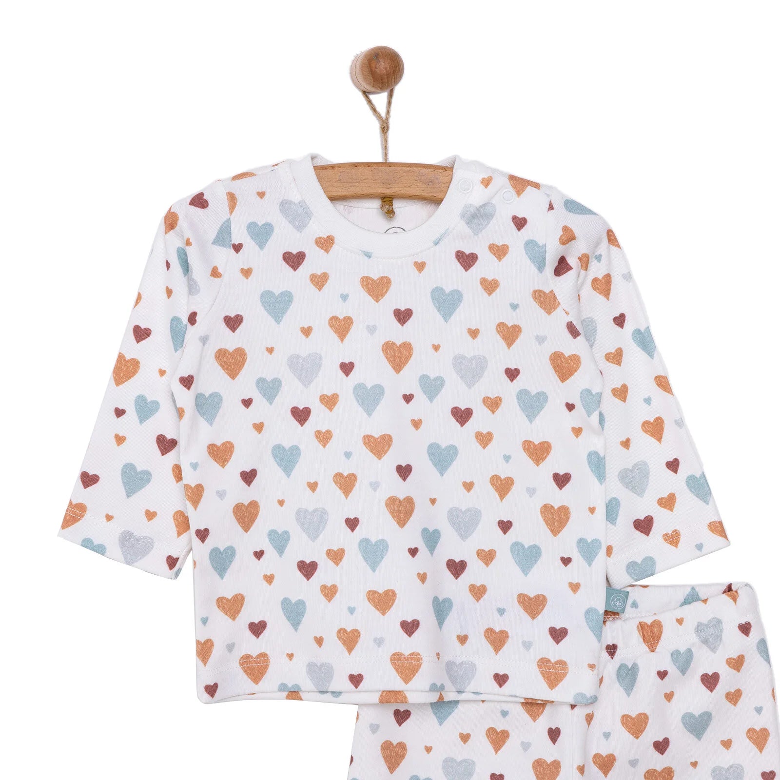 Pambuliq Baby Girl Long Sleeve Pyjamas Set - Beige - ebebek - Black Friday