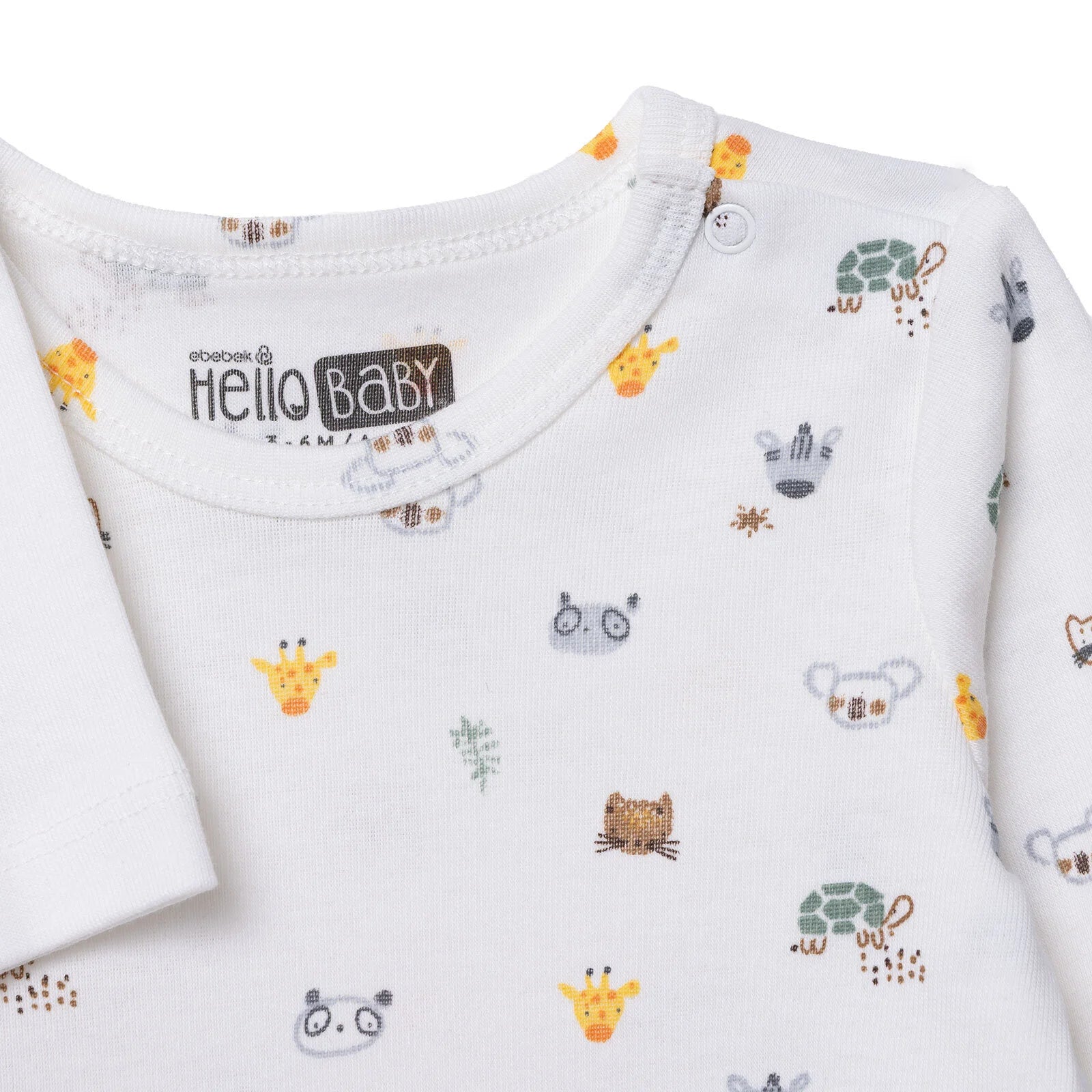 HelloBaby Long Sleeve Body 2 Pack - Ecru - ebebek - Black Friday