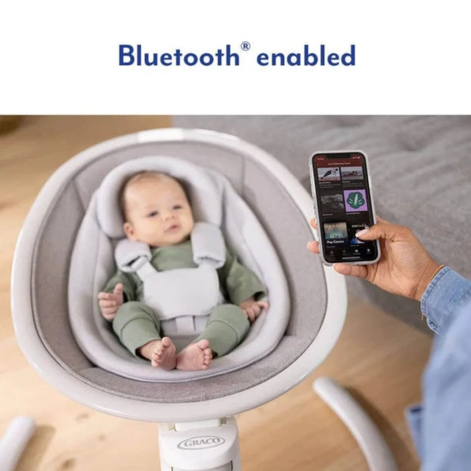 Graco Sway N Grow Bluetooth Swing - Heather - ebebek - Black Friday