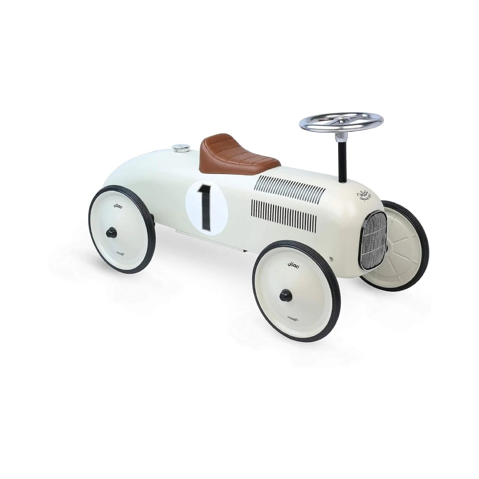 Vilac Ride On Metal Car Toy - Off White - ebebek - Black Friday