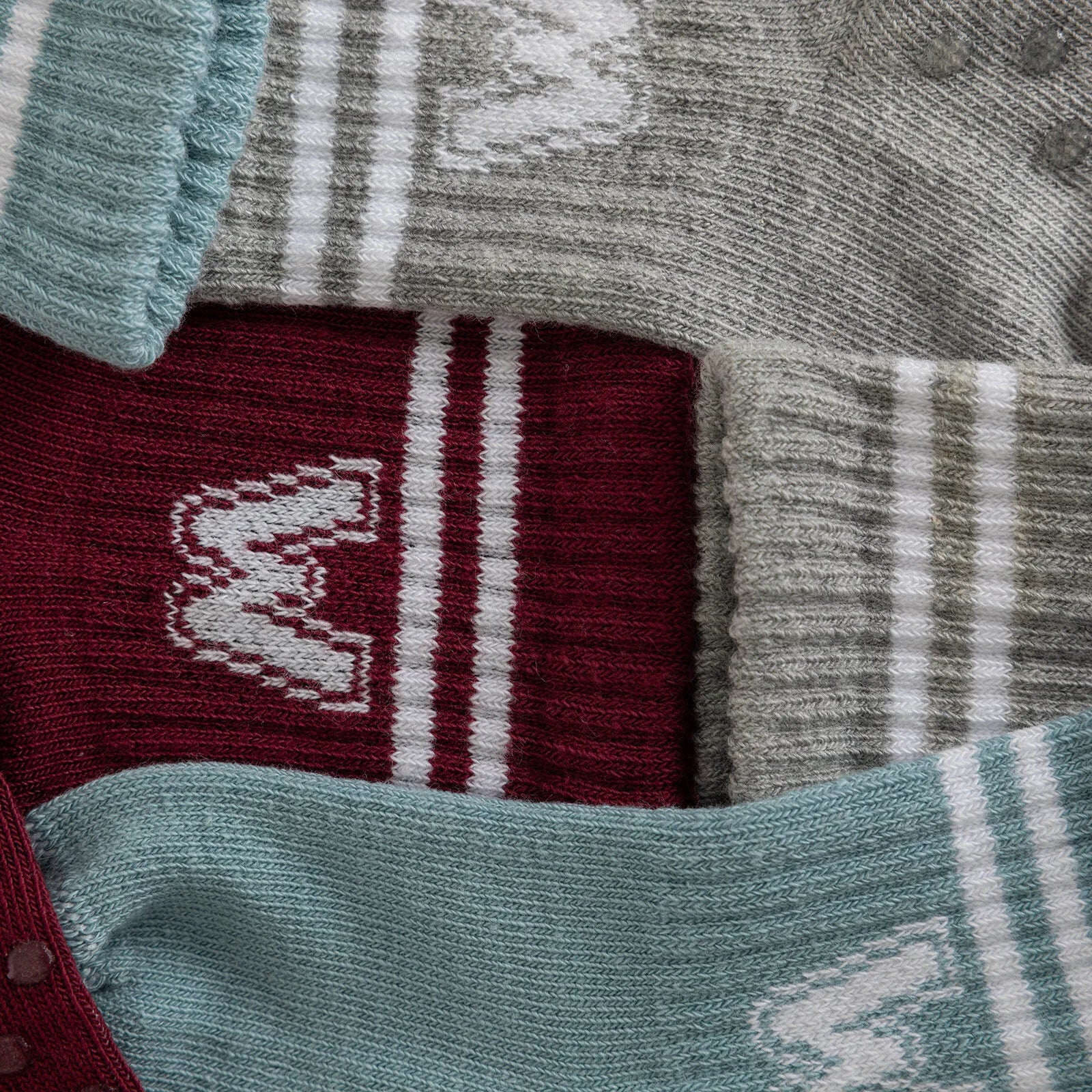 HelloBaby Baby Boy Non - Slip Pack of 3 Socks - Grey Melange - ebebek - Black Friday