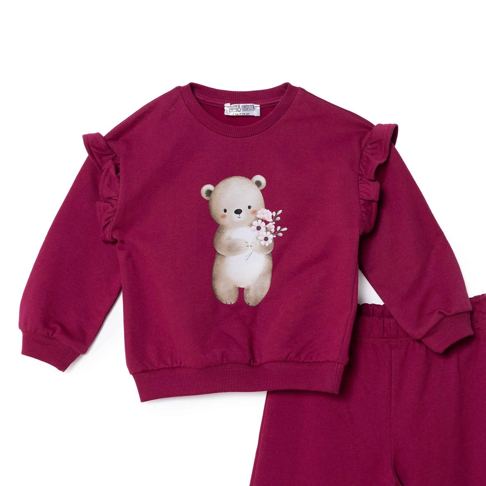 HelloBaby Jogging Set - Maroon - ebebek - Black Friday