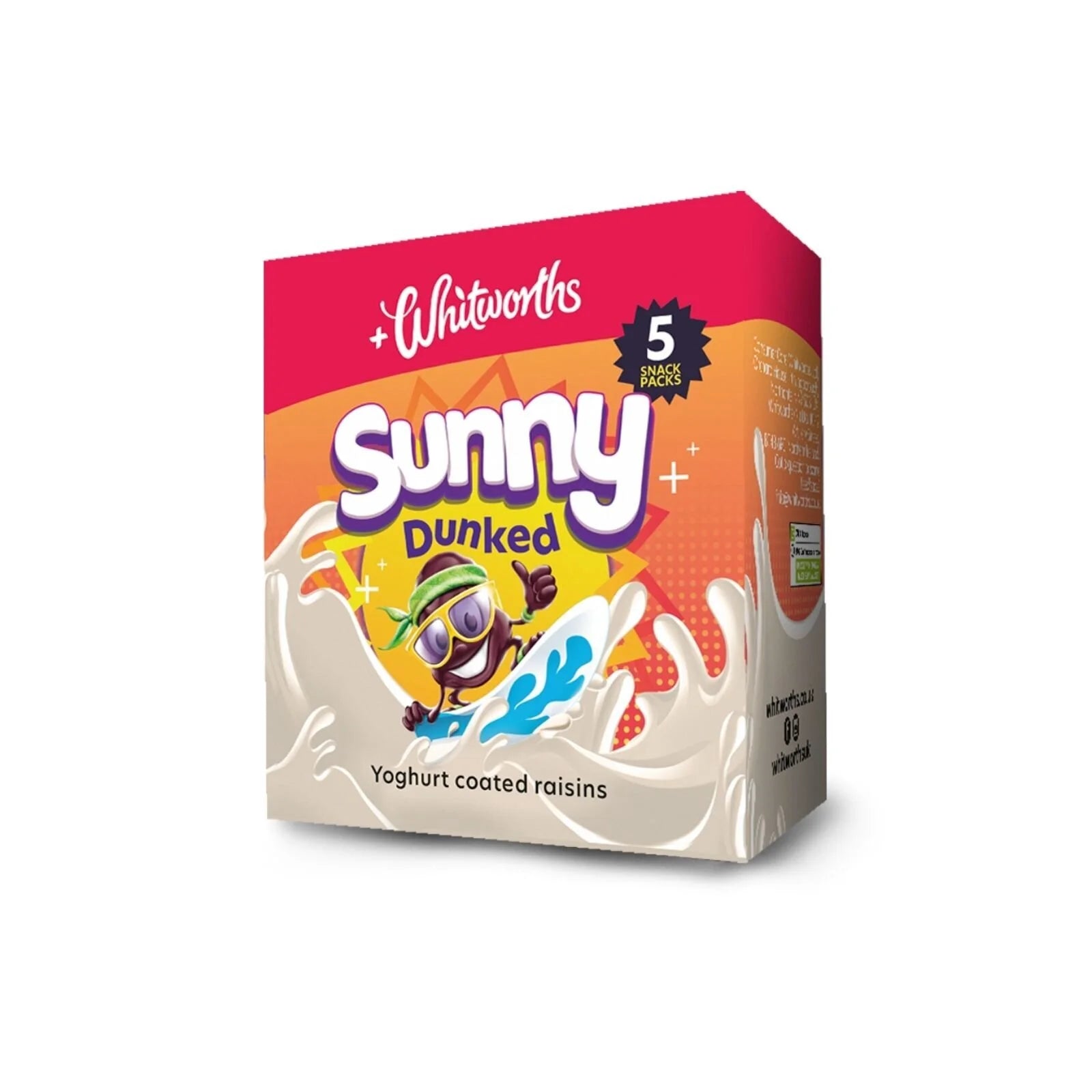 Whitworths Sunny Yogurt Coated Raisins (5x25g) 125g - ebebek - Black Friday