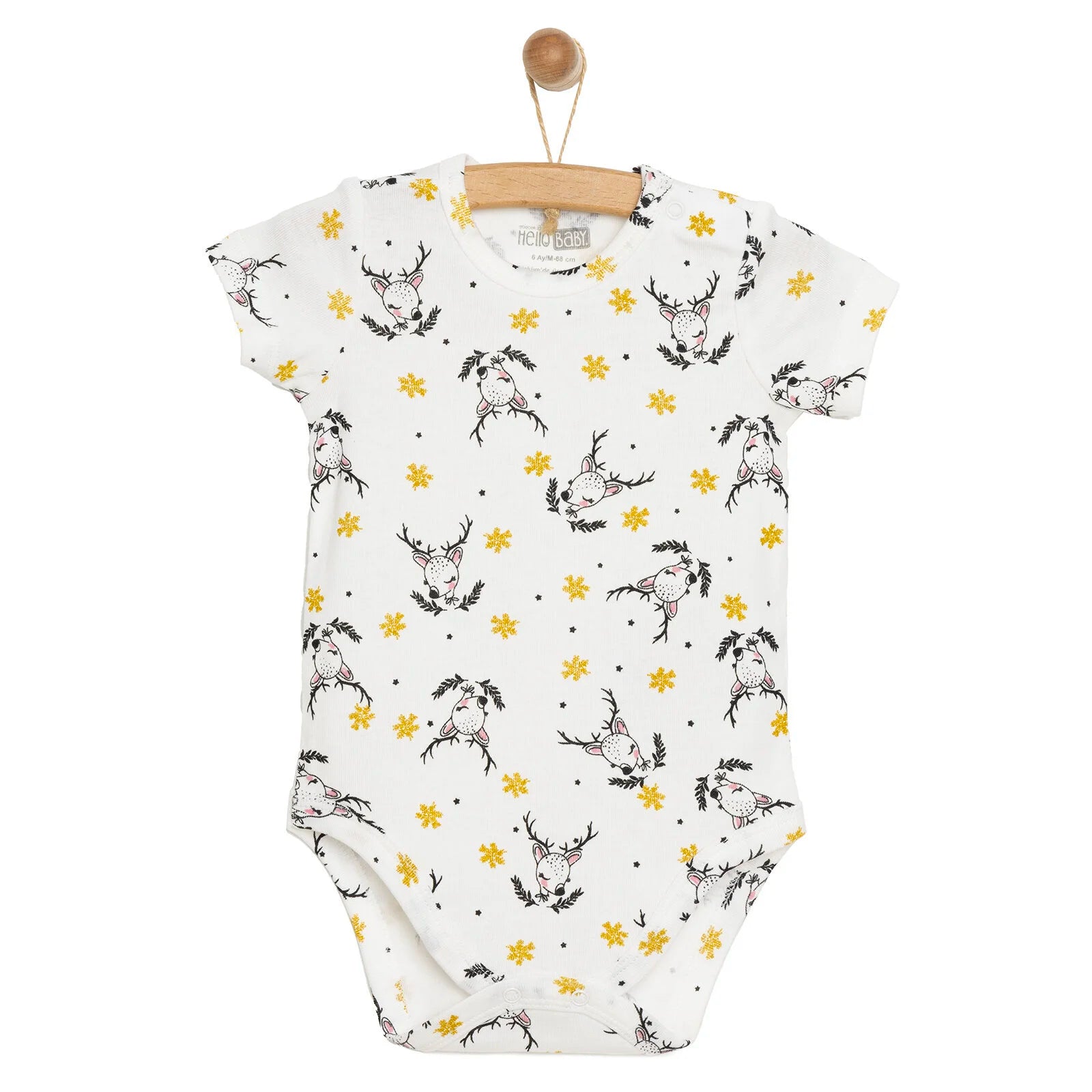 HelloBaby Short Sleeve Body - Ecru - ebebek - Black Friday