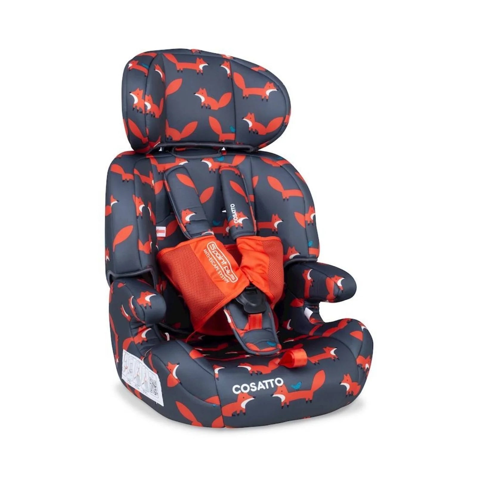 Cosatto Zoomi Group 1/2/3 Car Seat - Charcoal Mister Fox - ebebek - Black Friday