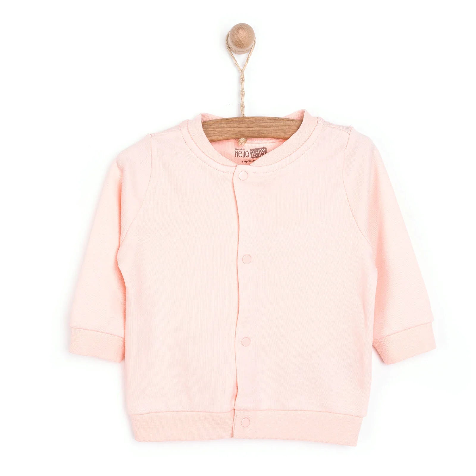 HelloBaby Basic Rib Cardigan - Light Pink - ebebek - Black Friday