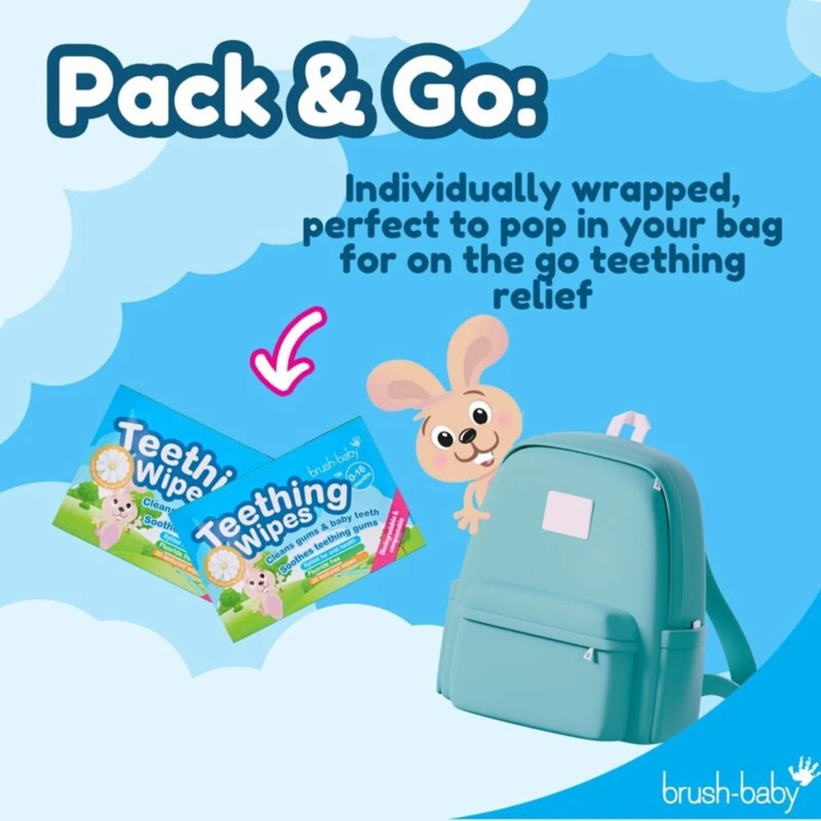 brush - baby Biodegradable Teething Wipes From Birth - ebebek - Black Friday