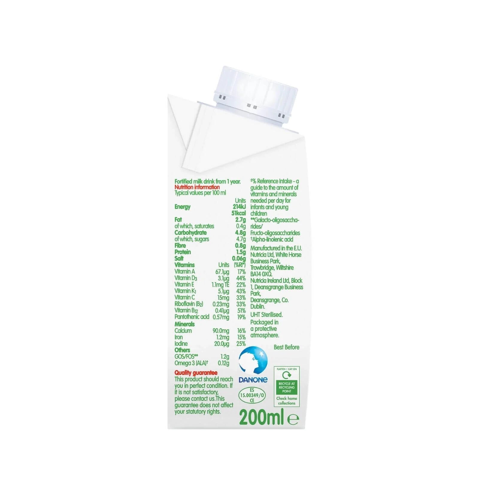 Cow & Gate 3 Growing Up Ready to Drink Liquid Milk 1+ year 200ml - ebebek - Black Friday