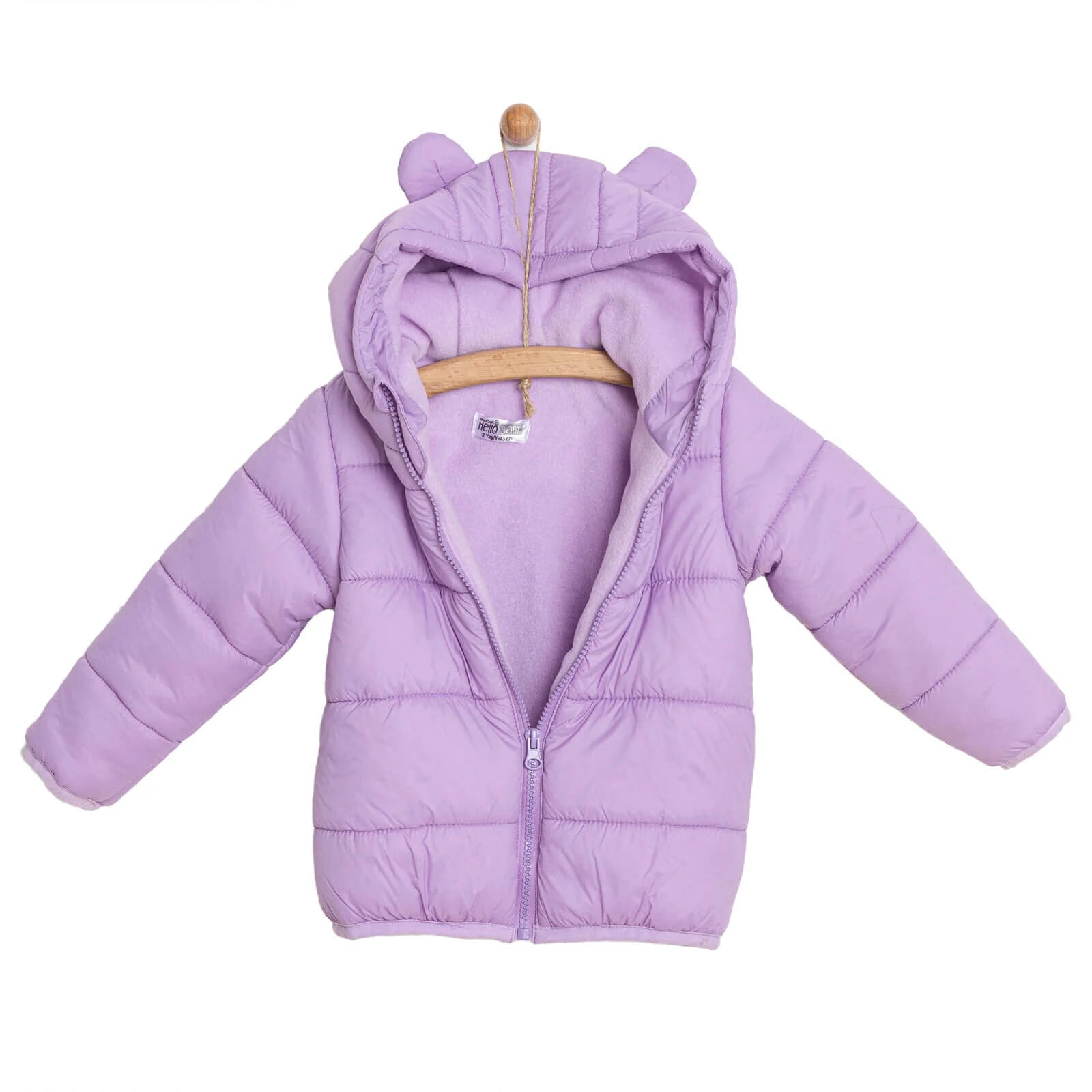 HelloBaby Basic Eared Hoodie Coat - Lilac - ebebek - Black Friday