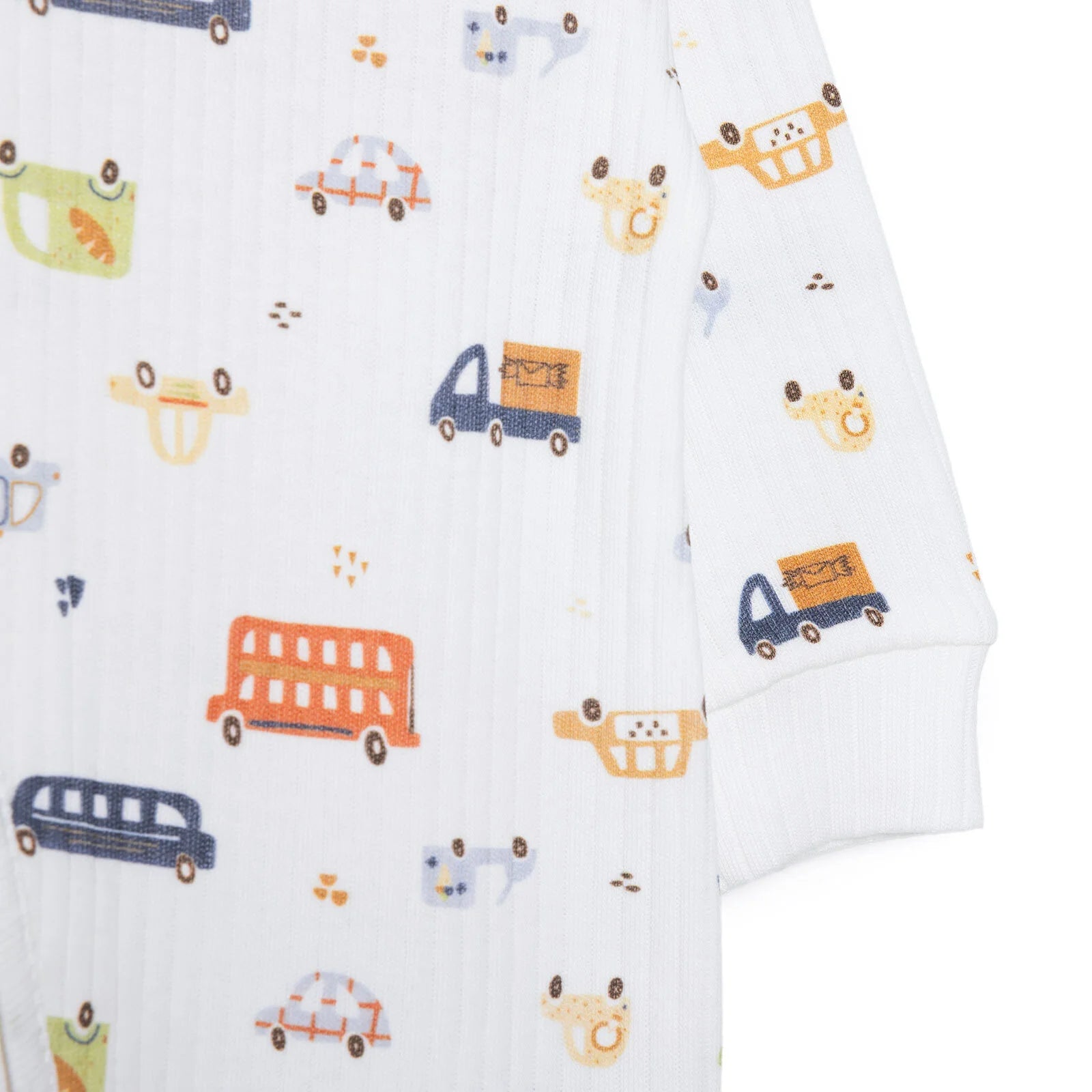 Tiffany Newborn Boy Footed Jumpsuit - Ecru - ebebek - Black Friday