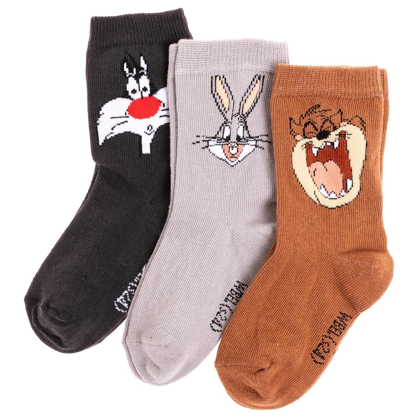 Looney Tunes Baby Boy Socks 3 Pcs - Grey - ebebek - Black Friday