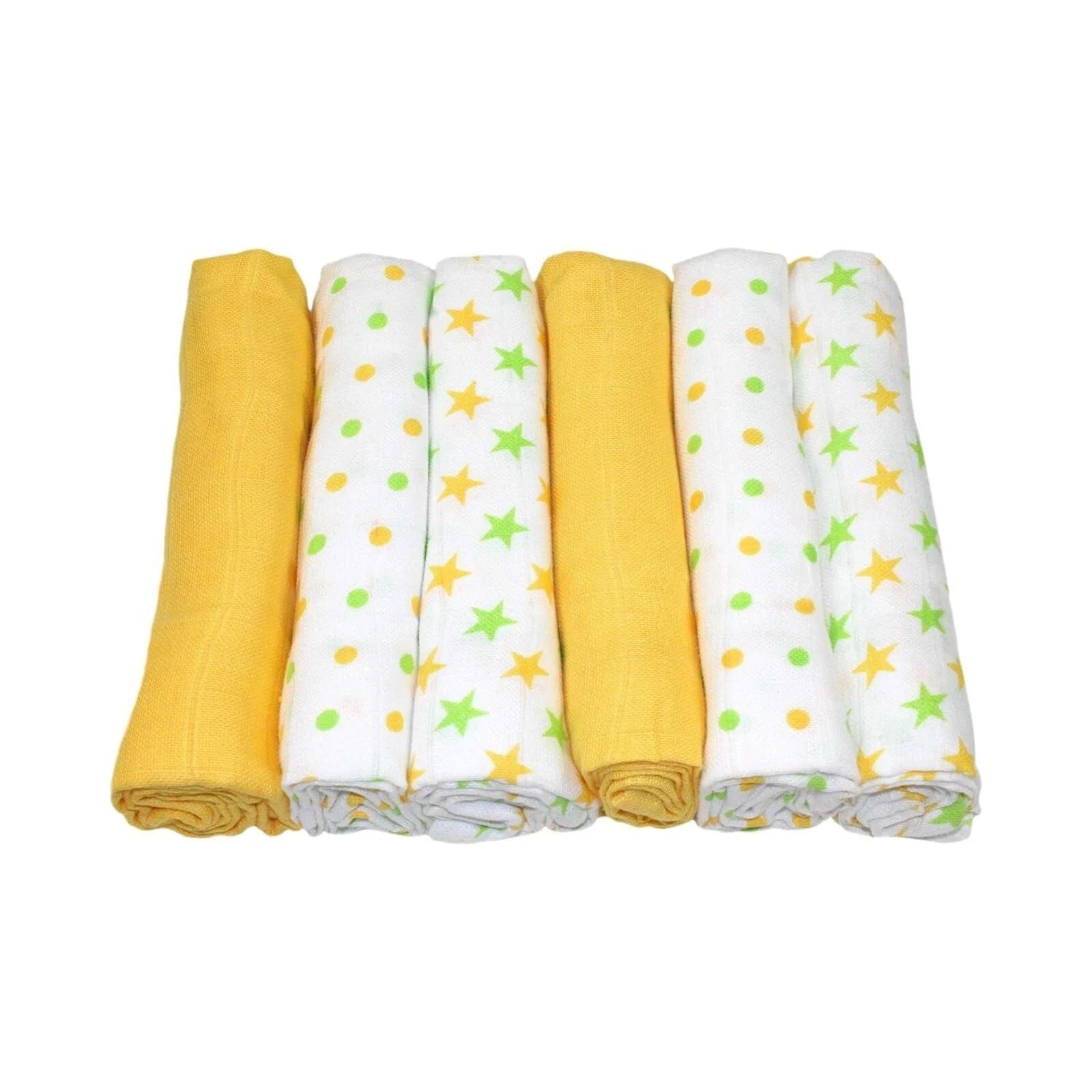 MuslinZ Muslin Squares 70x70cm 6 pcs - Yellow - ebebek - Black Friday
