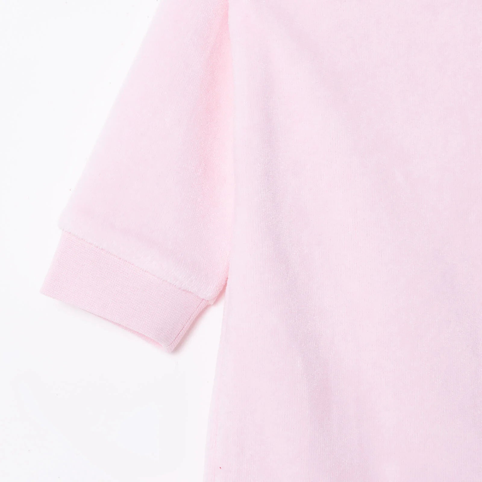 HelloBaby Newborn Velvet Footlesss Jumpsuit - Light Pink - ebebek - Black Friday