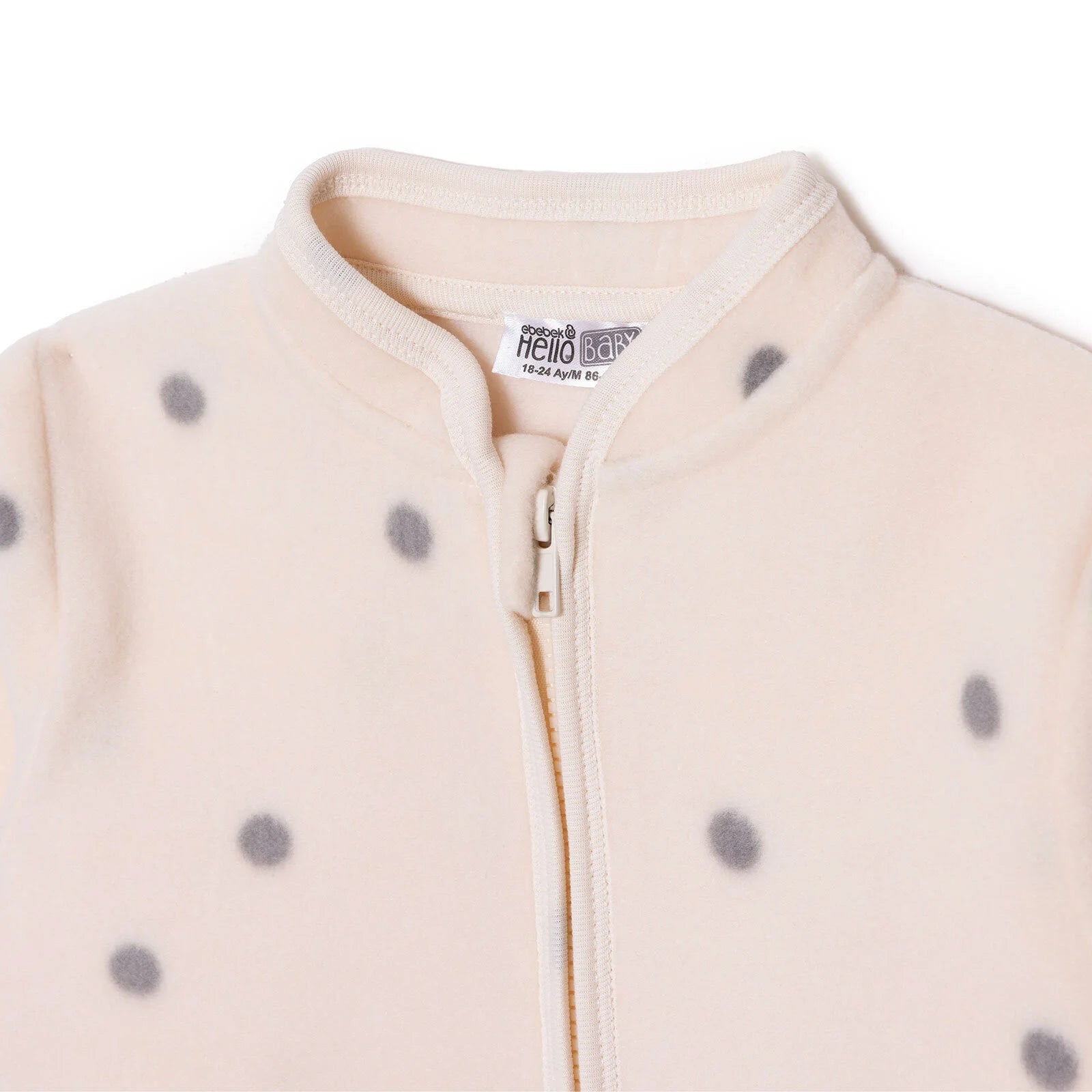 HelloBaby Polar Cardigan - Ecru Printed - ebebek - Black Friday