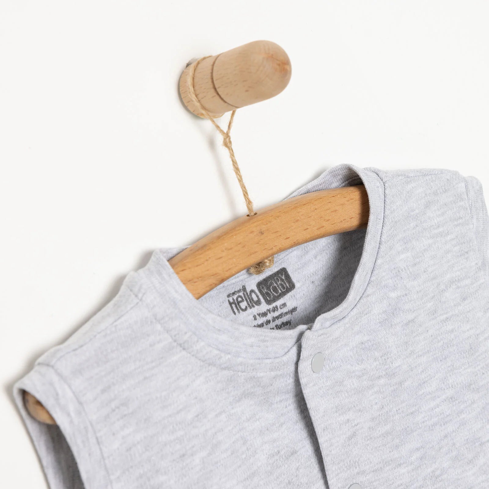 HelloBaby Baby Boy Ribbed Cardigan - Grey Melange - ebebek - Black Friday