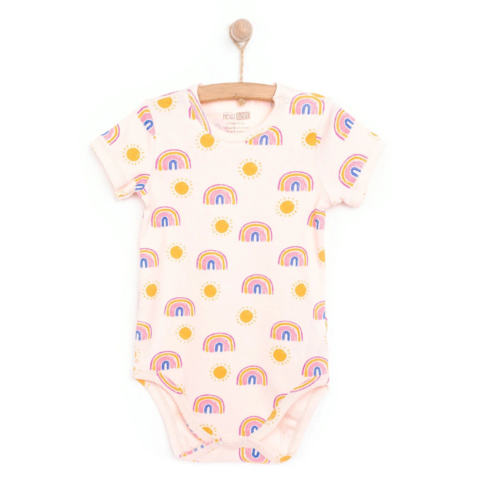 HelloBaby Girl Short Sleeve Bodysuit - Pink - ebebek - Black Friday