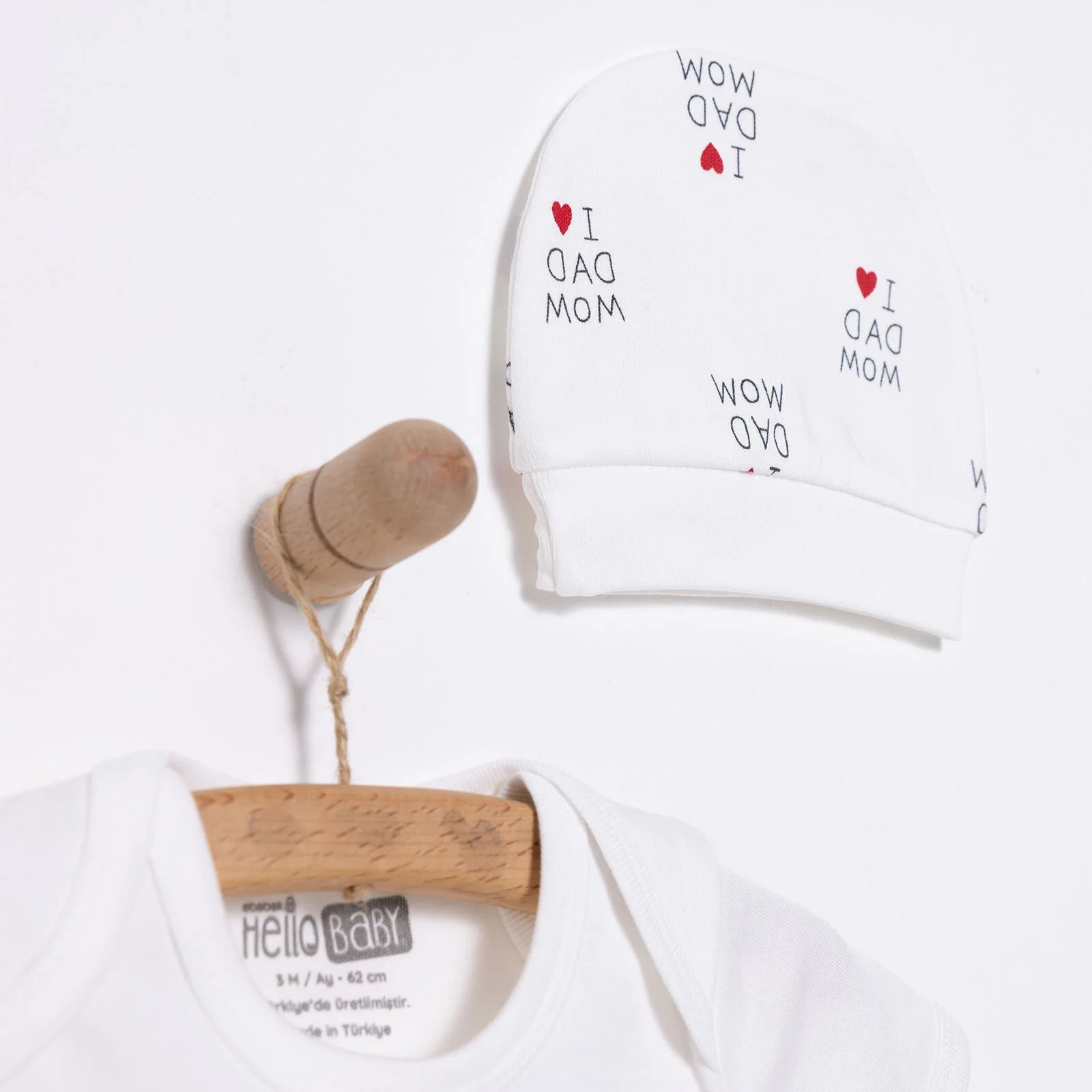 HelloBaby Newborn Baby Mom&Dad Jumpsuit - Ecru - ebebek - Black Friday