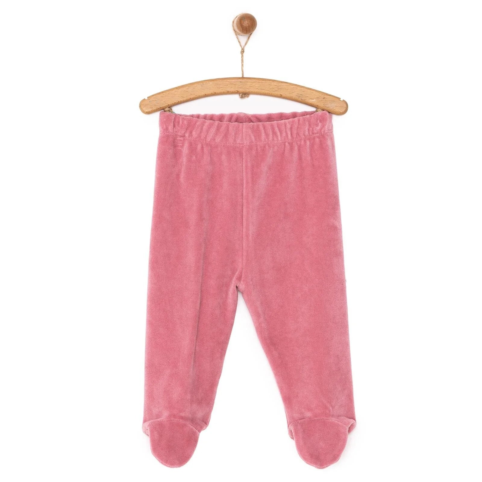HelloBaby Girl Velvet Footed Bottom - Dark Pink - ebebek - Black Friday