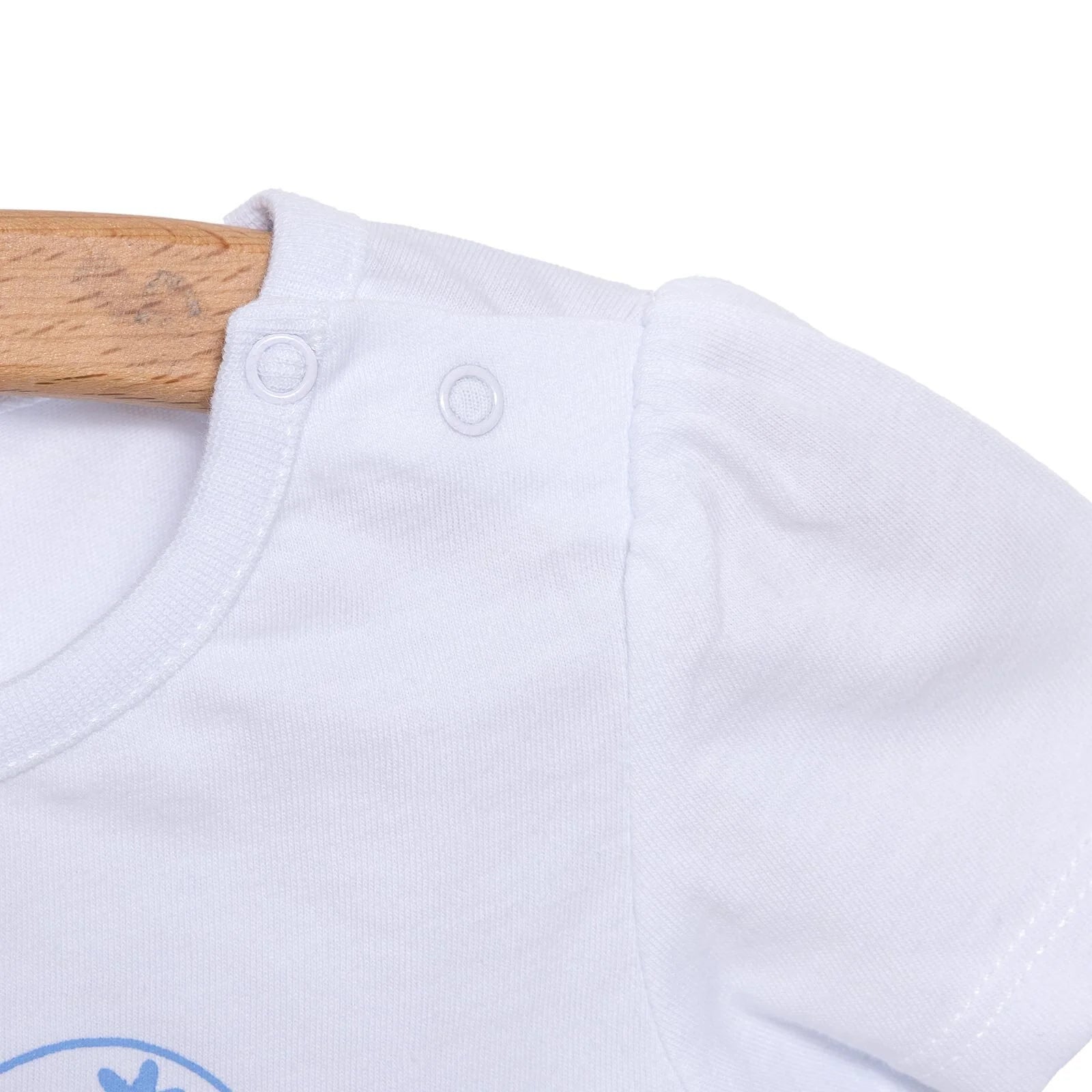 HelloBaby Girl Heart & Flower Patterned Short & T-shirt - Light Blue - ebebek - Black Friday