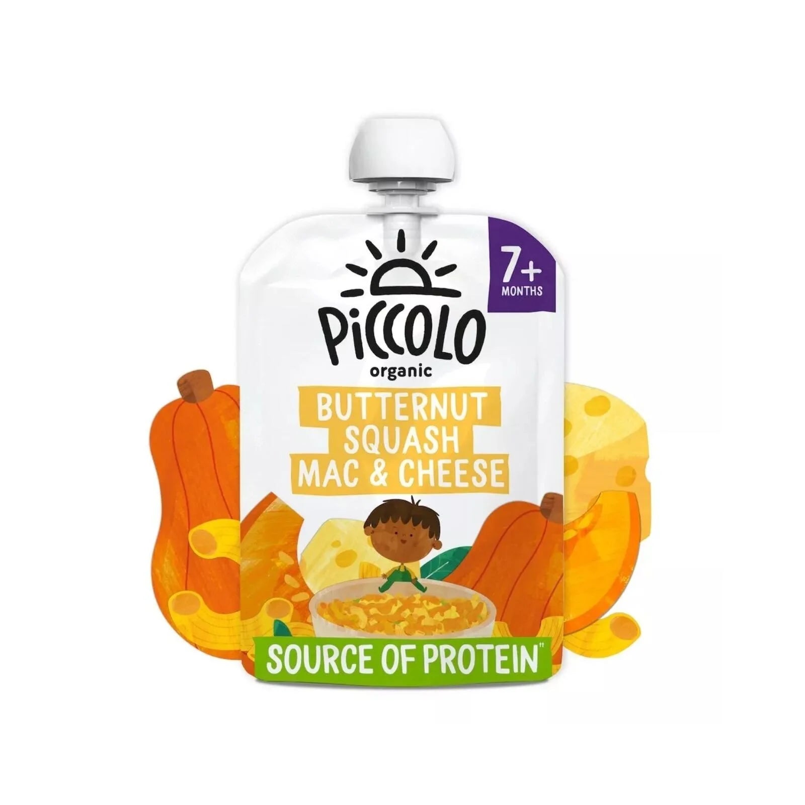 Piccolo Organic Butternut Squash Mac & Cheese 7+ months 130g - ebebek - Black Friday