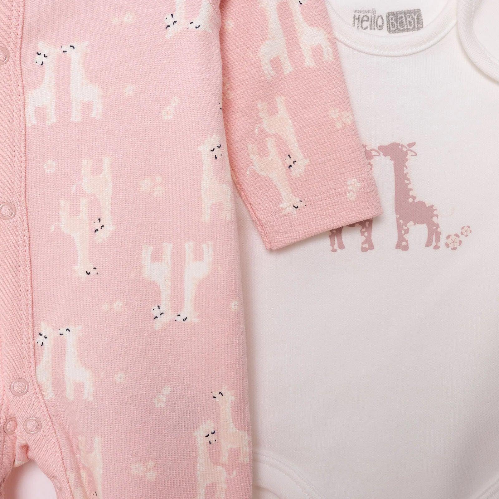 HelloBaby Baby Girl Body - Jumpsuit - Hat - Salmon - ebebek - Black Friday