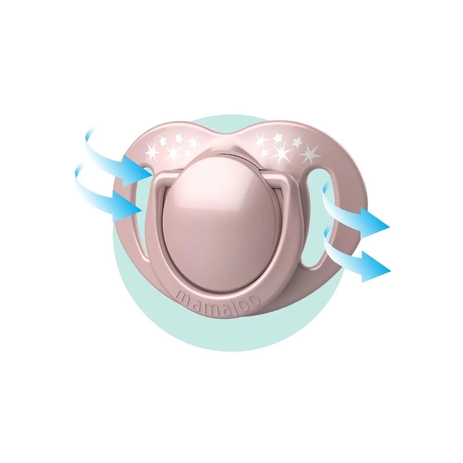 Mamajoo Orthodontic Soothers with Steriliser Box 6+ months Pack of 2 - Powder Pink & Blush - ebebek - Black Friday