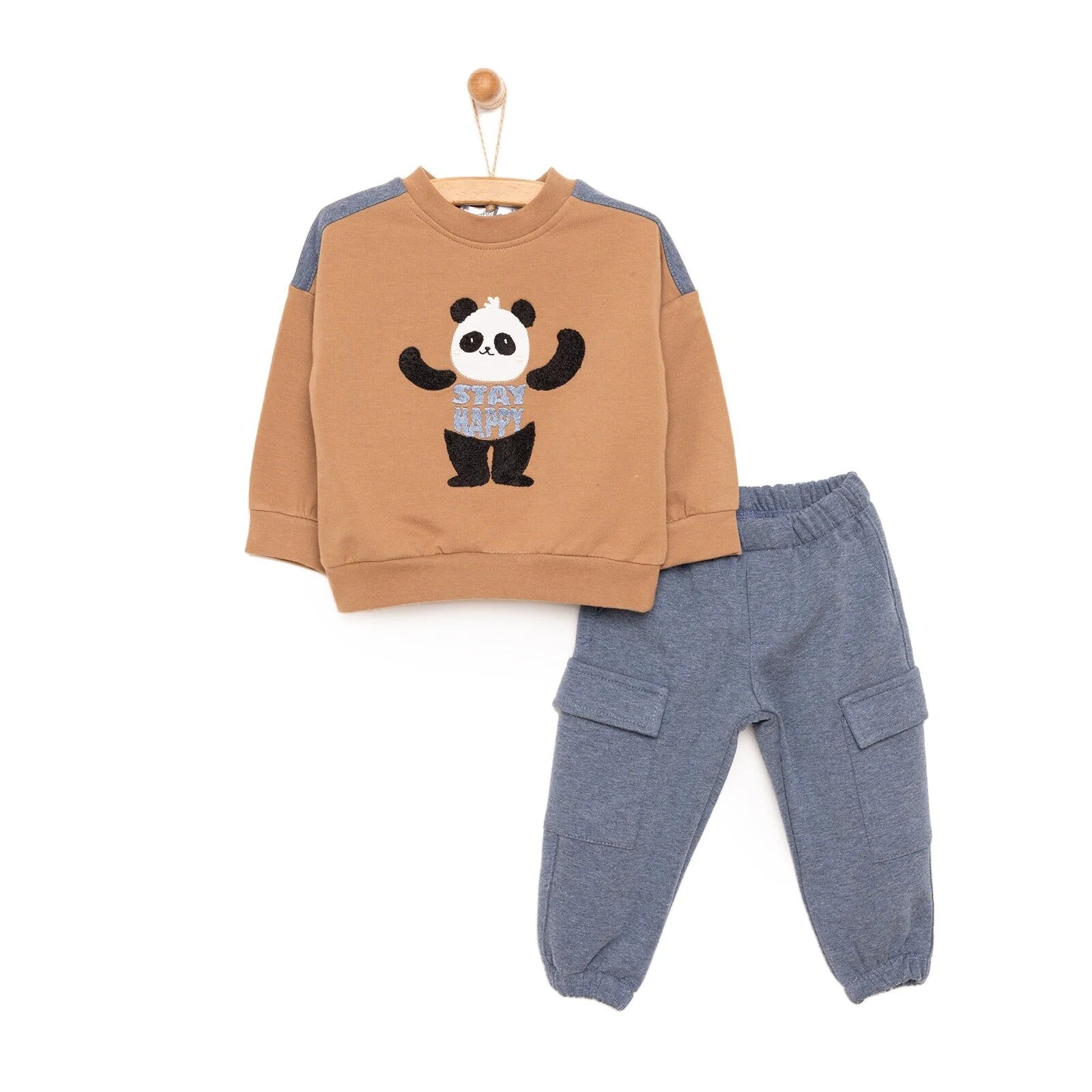 BabyZ Cool Boy Boy Sweatshirt - Pants - Brown - ebebek - Black Friday