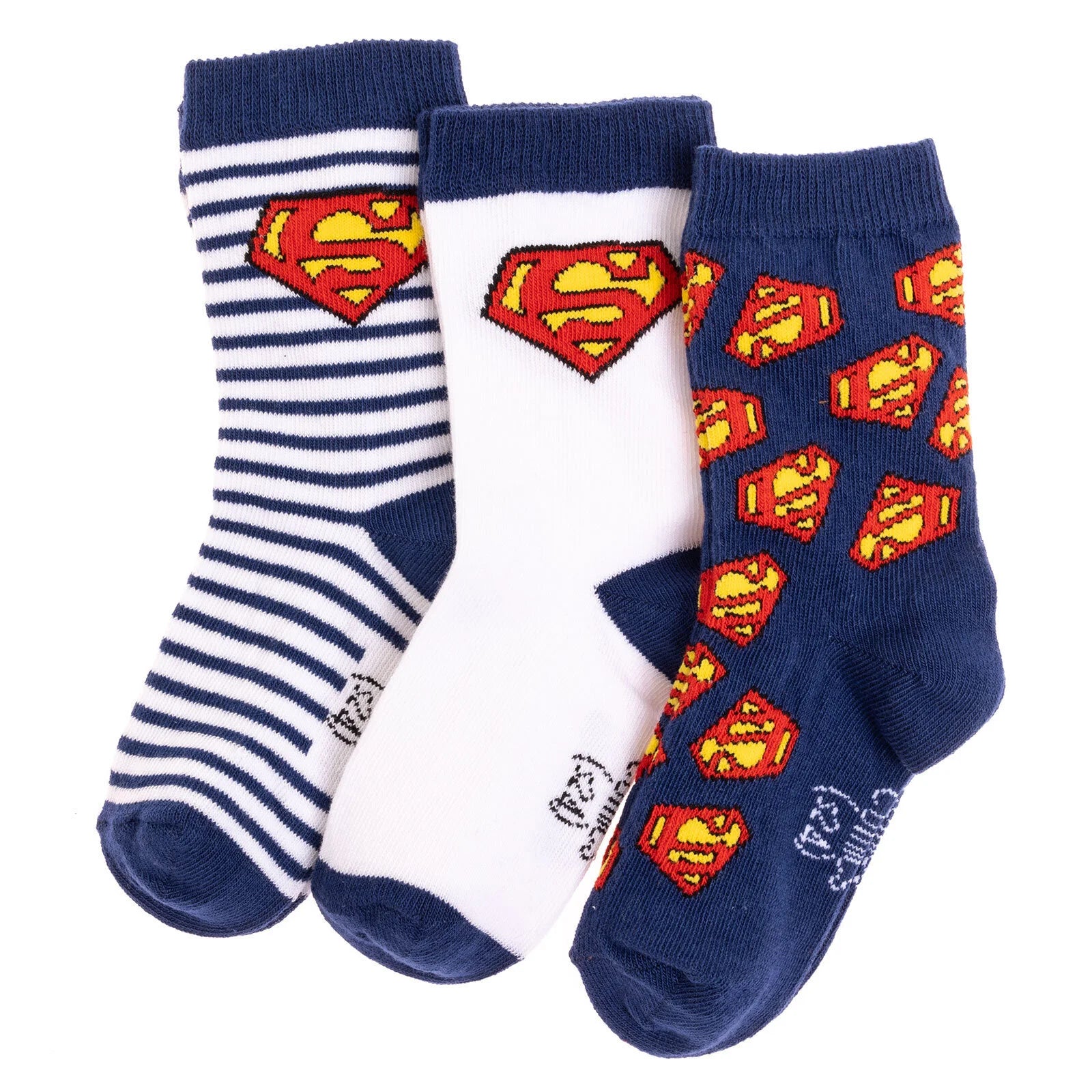 Warner Bros Superman Boy 3Pcs Socks - Navy Blue - ebebek - Black Friday