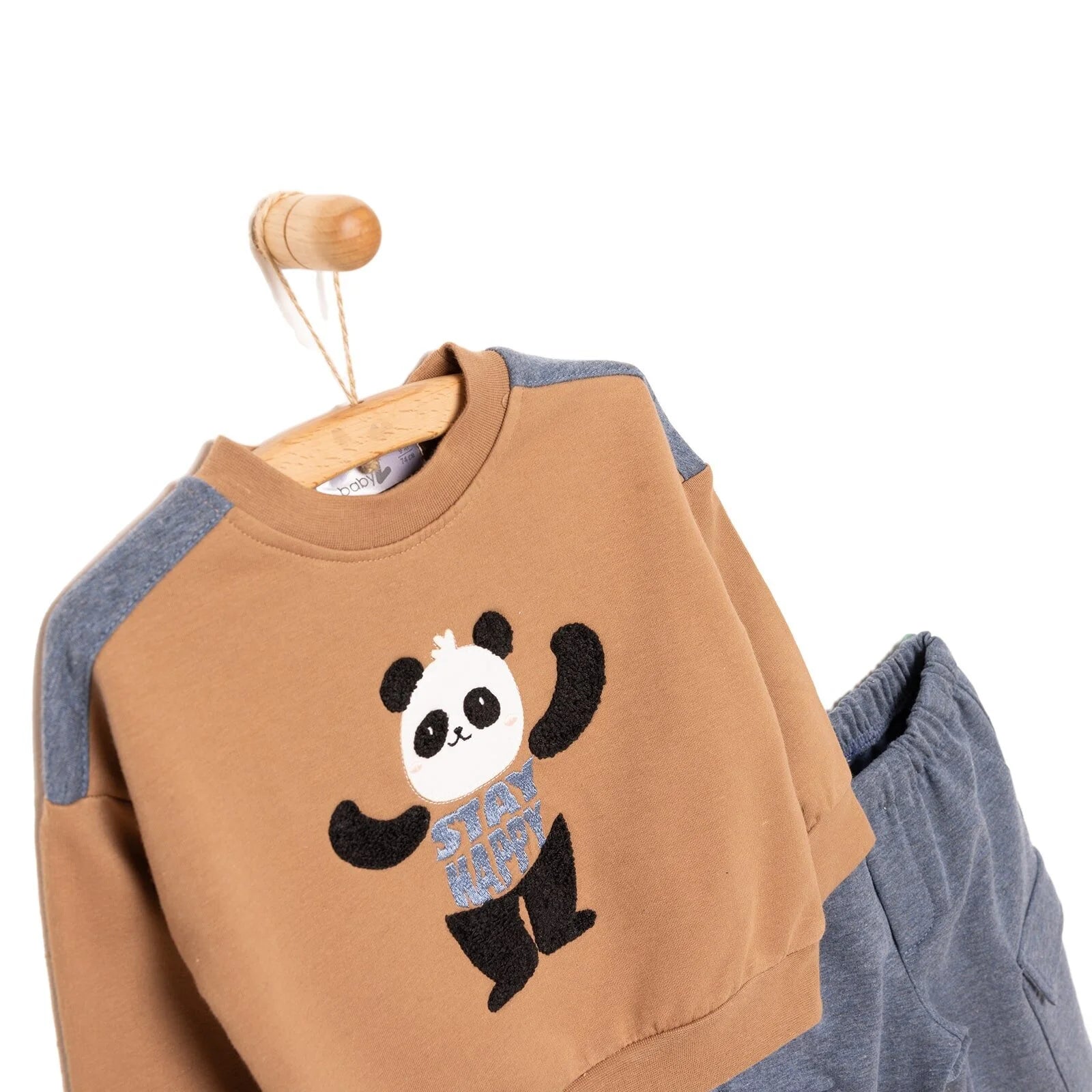 BabyZ Cool Boy Boy Sweatshirt - Pants - Brown - ebebek - Black Friday