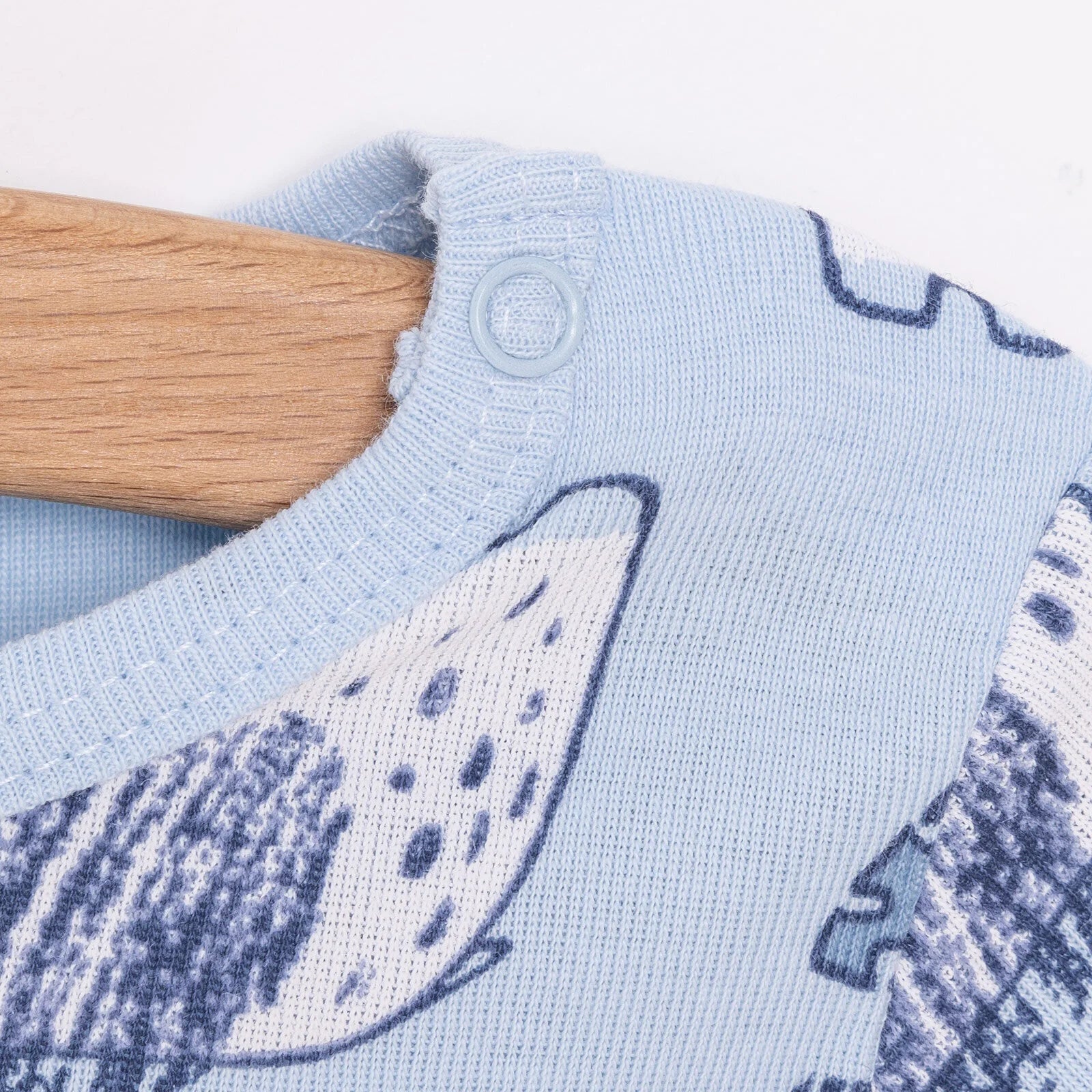 HelloBaby Baby Boy Long Sleeve Body - Light Blue - ebebek - Black Friday