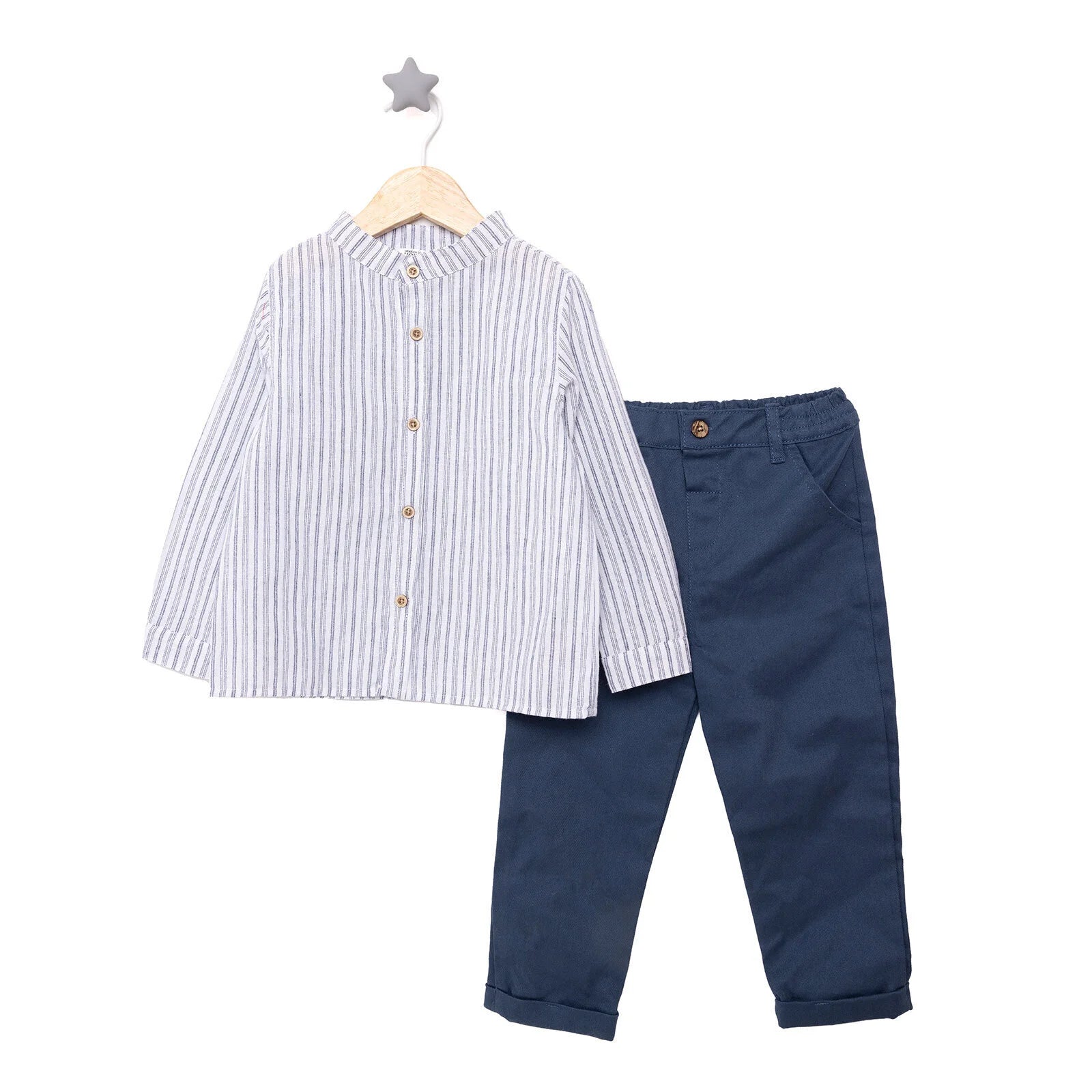 HelloBaby Baby Boy Shirt - Leggings - Ecru - ebebek - Black Friday