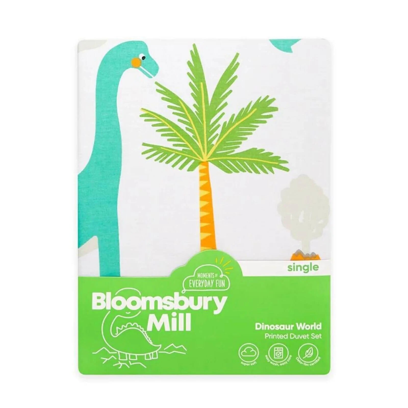 Bloomsbury Mill Single Duvet Set - Dinosaur World - ebebek - Black Friday