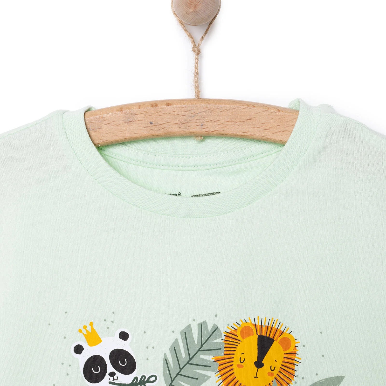 HelloBaby Basic Boy Jungle Animals Tshirt - Light Green - ebebek - Black Friday