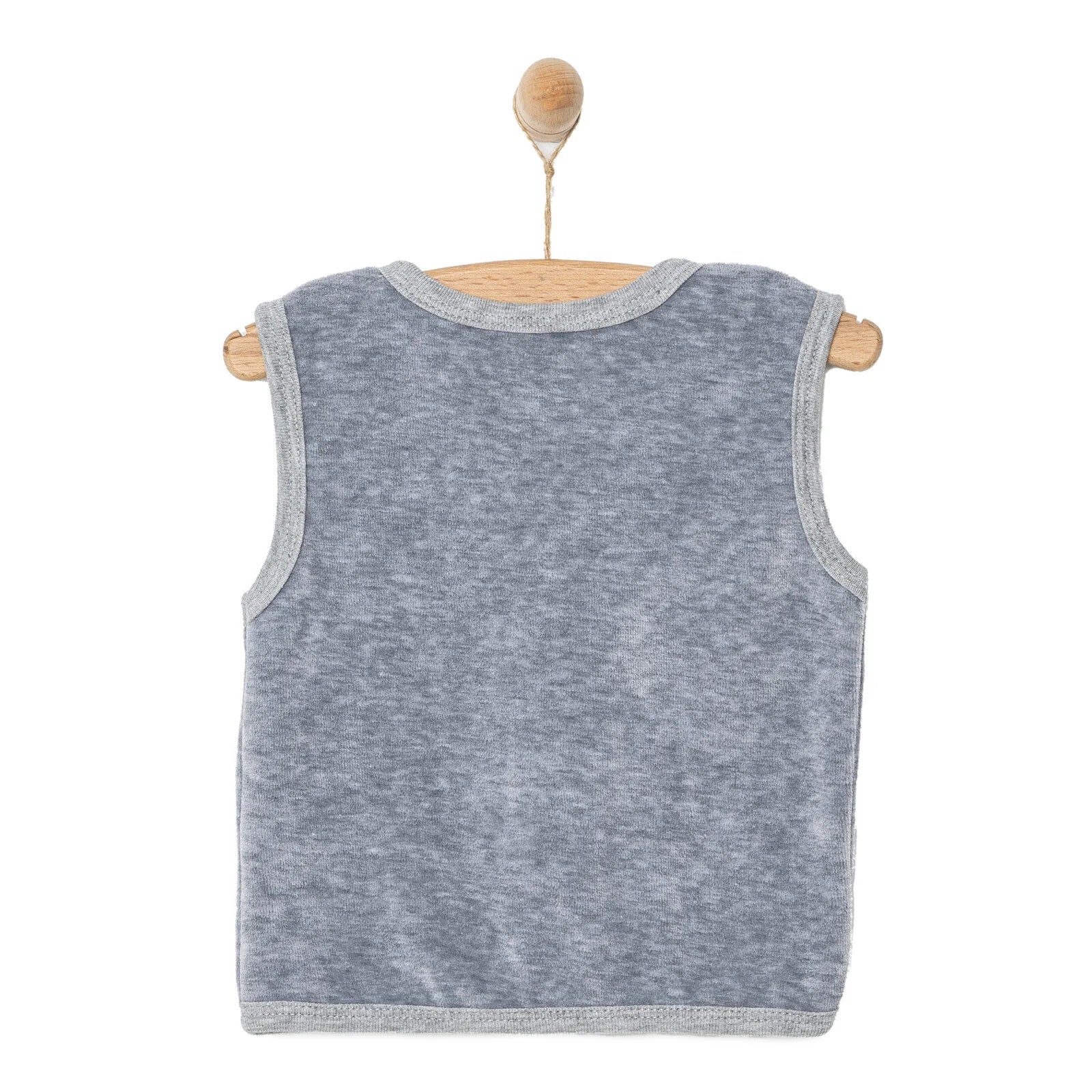 Little Life Newborn Boy Velvet Vest - Grey - ebebek - Black Friday