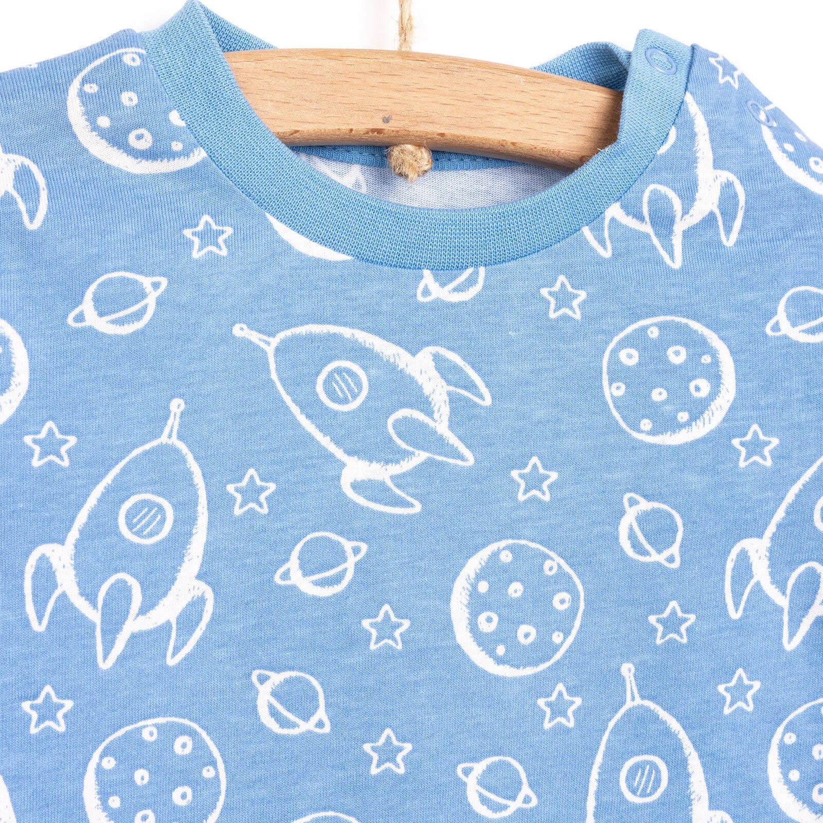 HelloBaby Boy Long Sleeve Pyjamas Set - Blue - ebebek - Black Friday