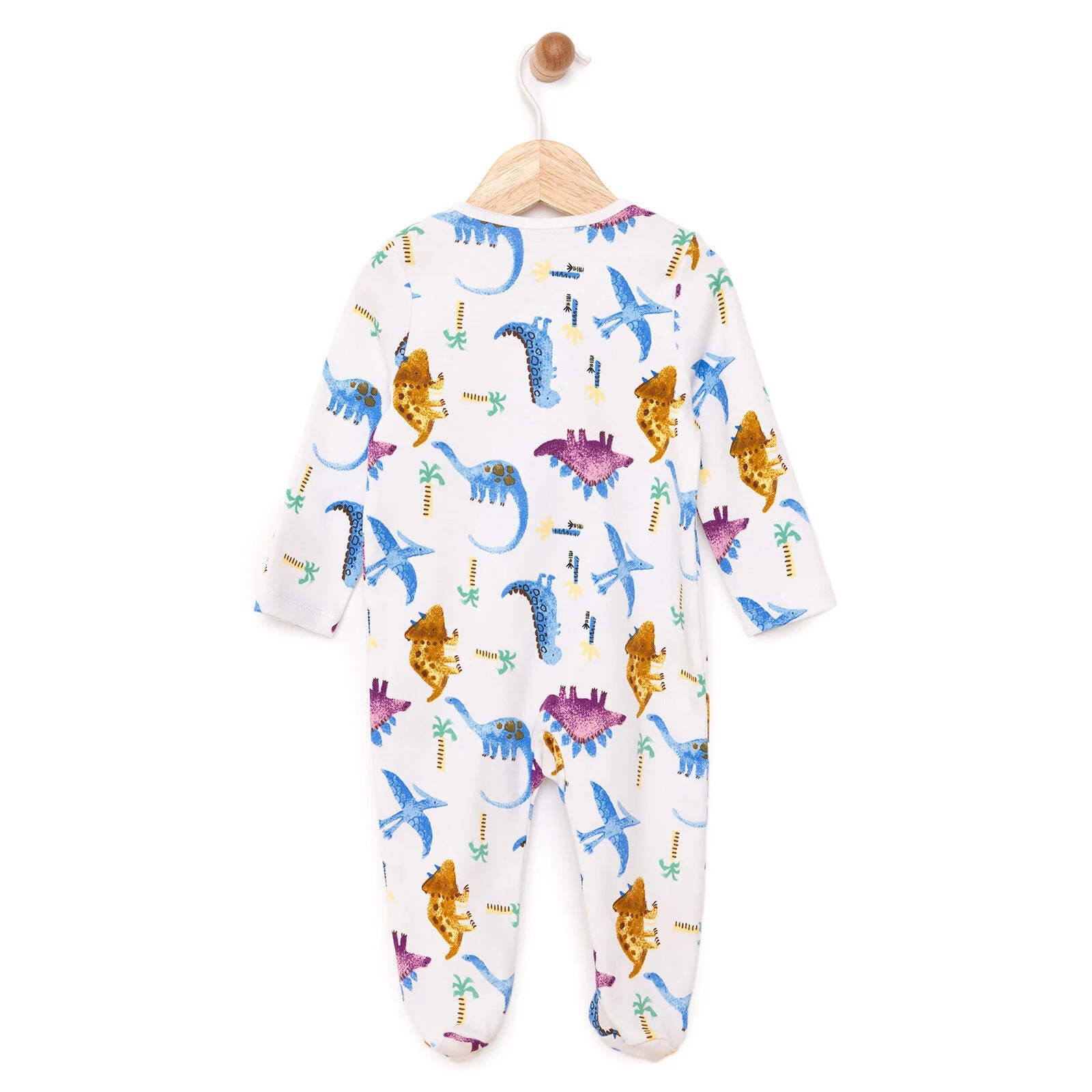 HelloBaby Newborn Boy Footed Jumpsuit - Ecru - ebebek - Black Friday