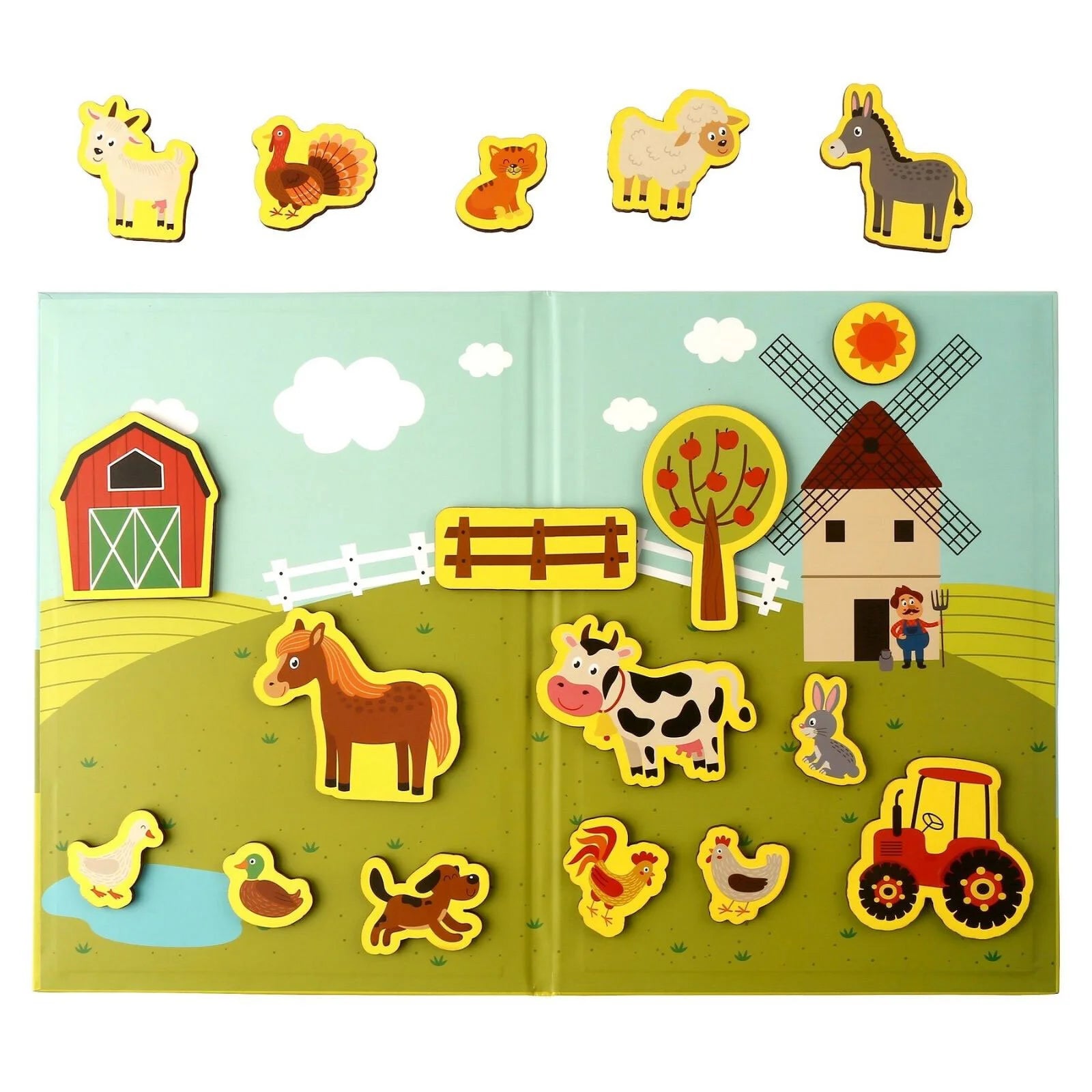 Rossie Wooden Magnetic Farm Playset - ebebek - Black Friday