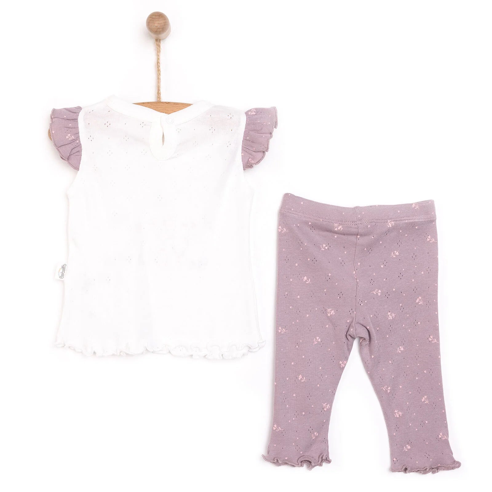 Bebetto Newborn Baby Girl Nature T-shirt - Tights - Purple - ebebek - Black Friday