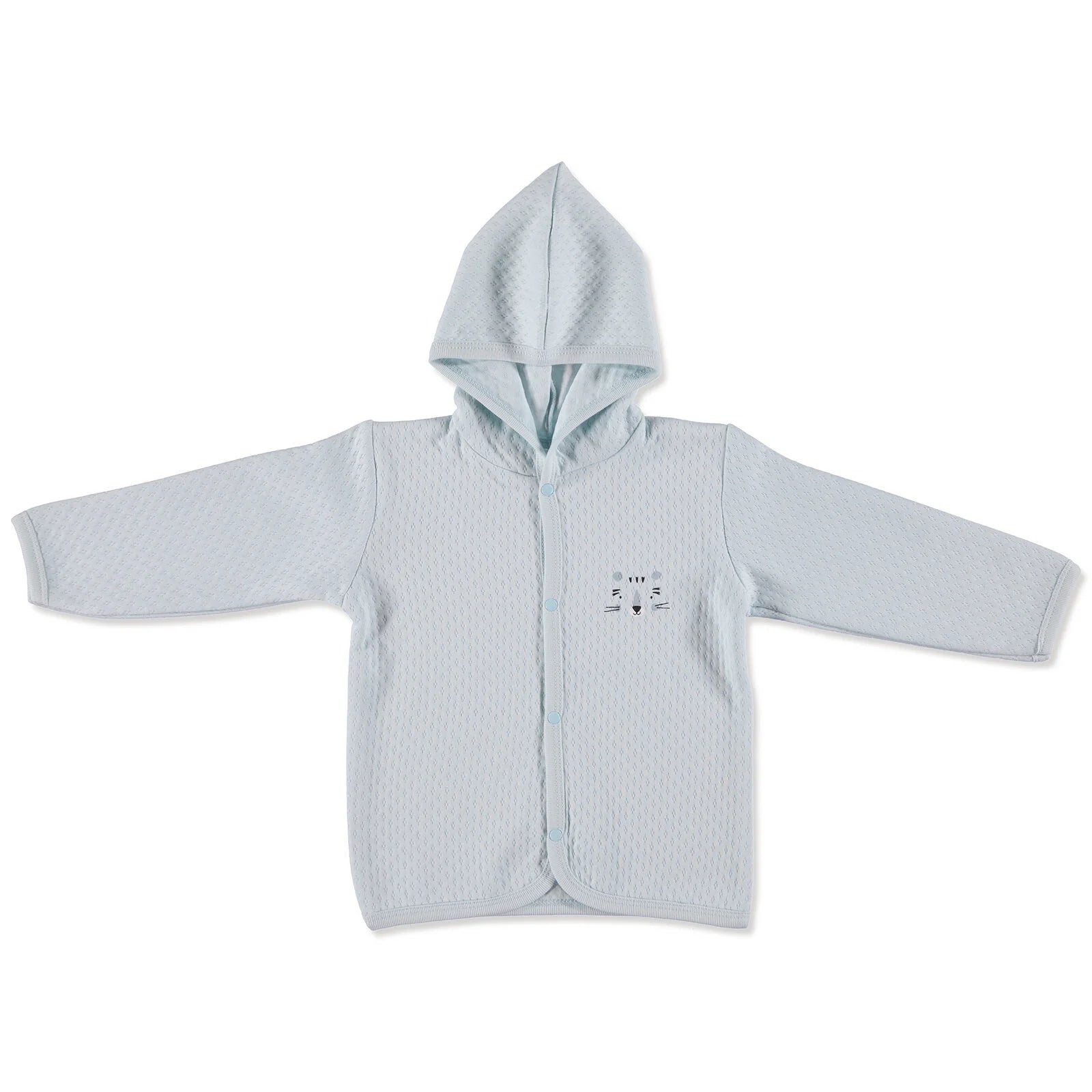 HelloBaby Basic Baby Boy Quilted Hooded - Light Blue - ebebek - Black Friday