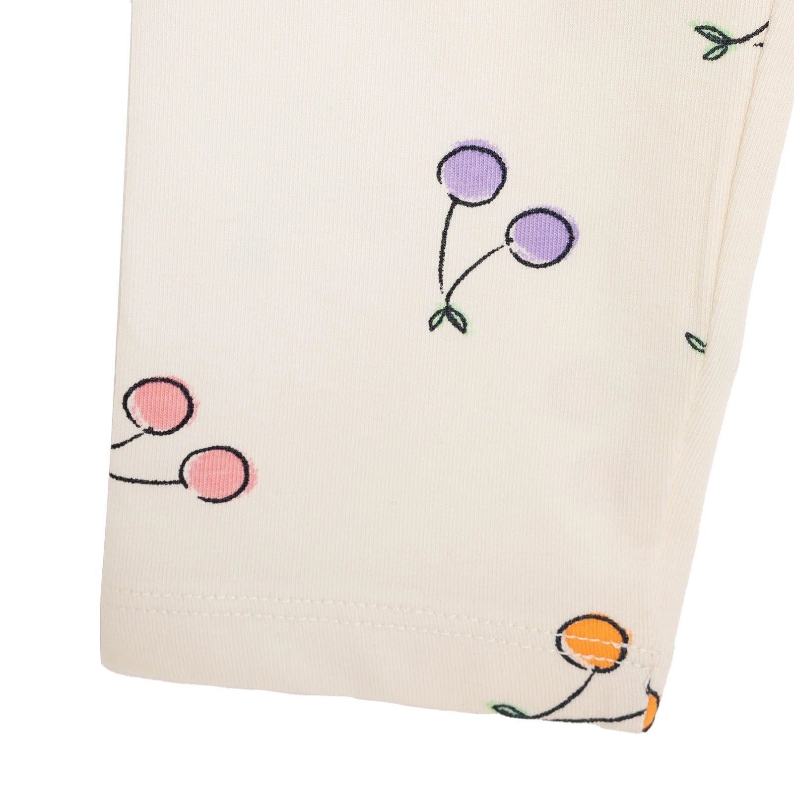HelloBaby Girl Cherry Patterned Leggings - Ecru - ebebek - Black Friday