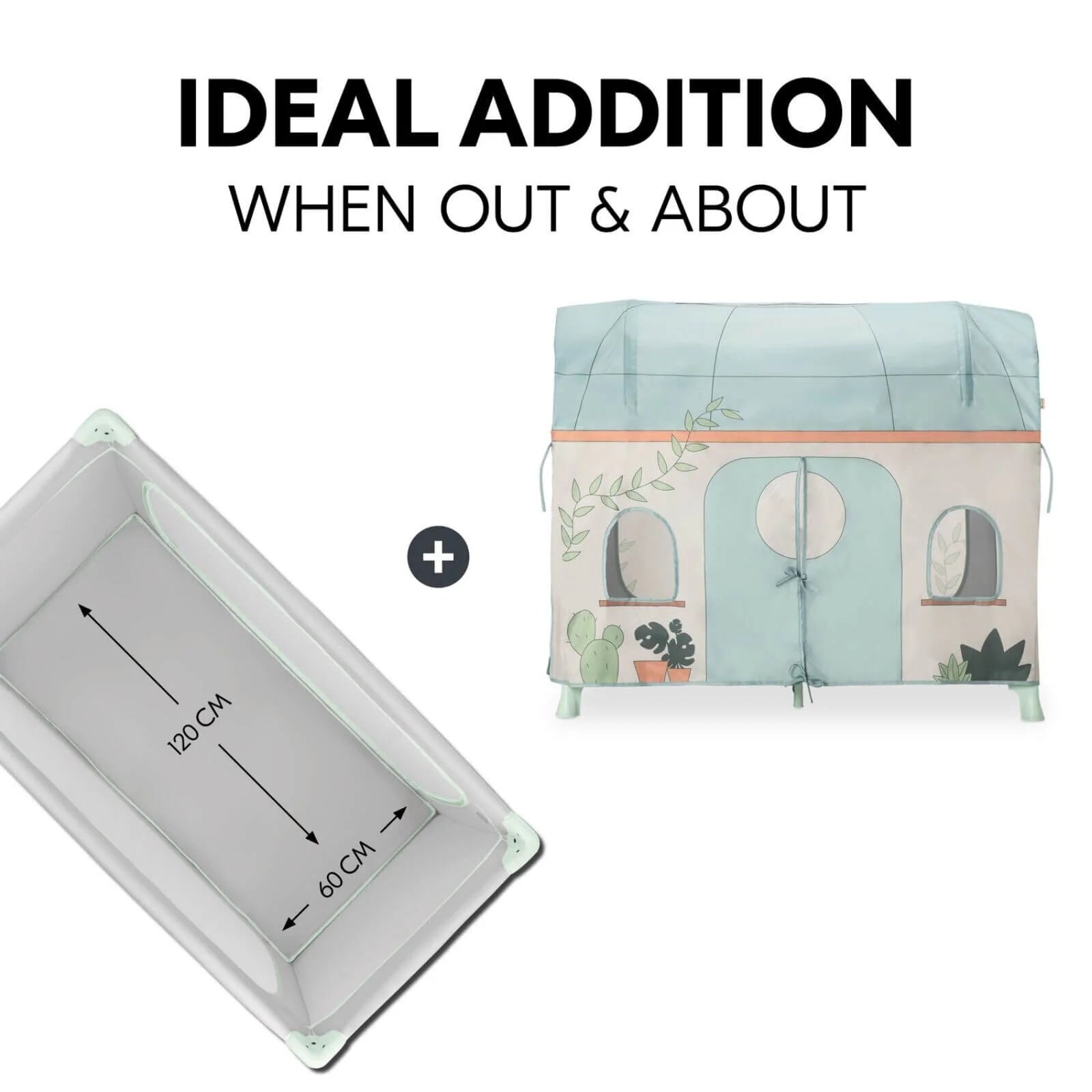 Hauck Travel Cot Cover - Plants - ebebek - Black Friday