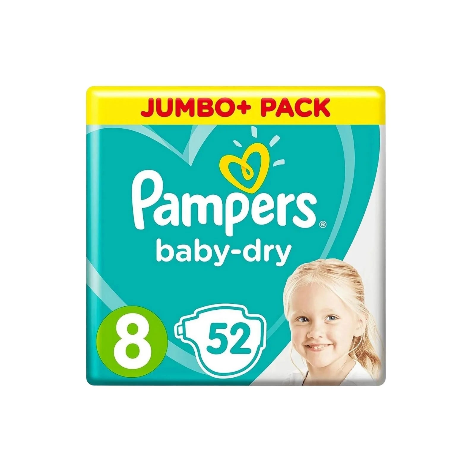Pampers Baby Dry Size 8 Jumbo Pack - 52 nappies - ebebek - Black Friday