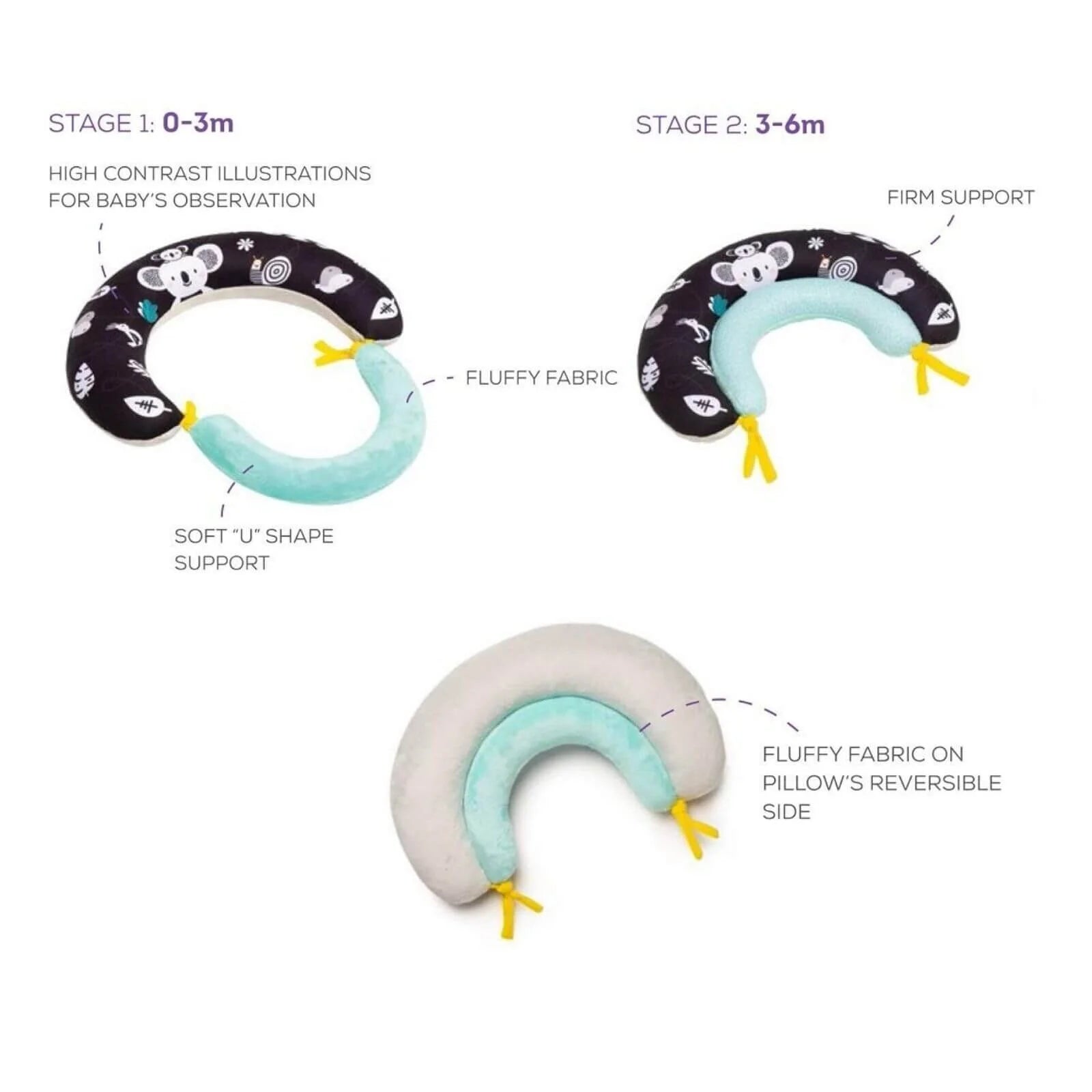 Taf Toys 2 - in - 1 Tummy Time Pillow - ebebek - Black Friday