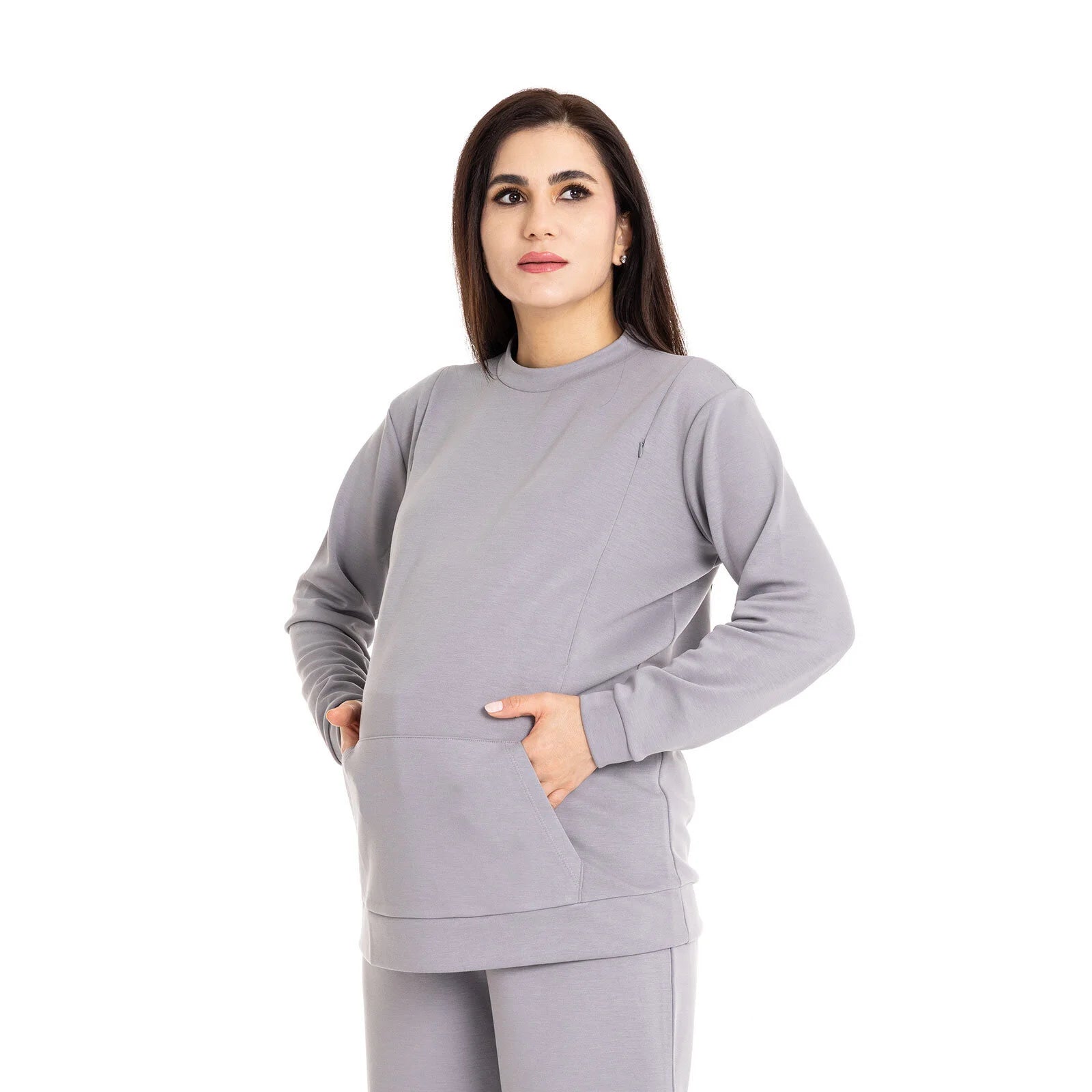 baby mom Mom Maternity Sweatshirt - Grey - ebebek - Black Friday