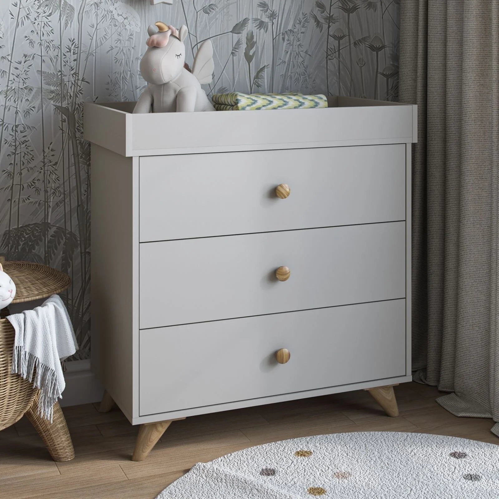 Shefa Kids 890 Changing Dresser - Grey - ebebek - Black Friday