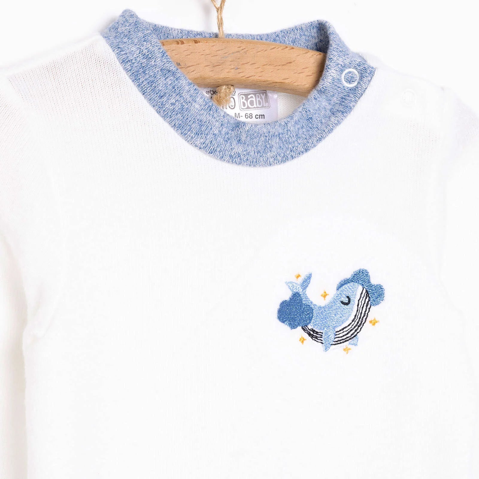 HelloBaby Boy Long Sleeve Pyjamas Set - Ecru - ebebek - Black Friday