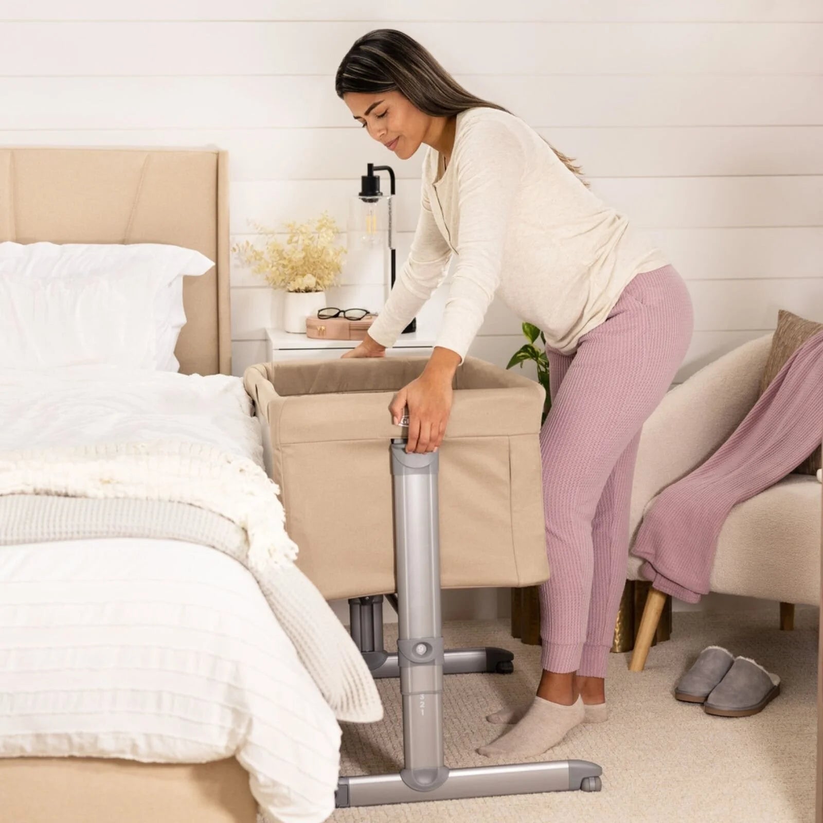 Graco Sweet2Sleep Bedside Crib - Oatmeal - ebebek - Black Friday