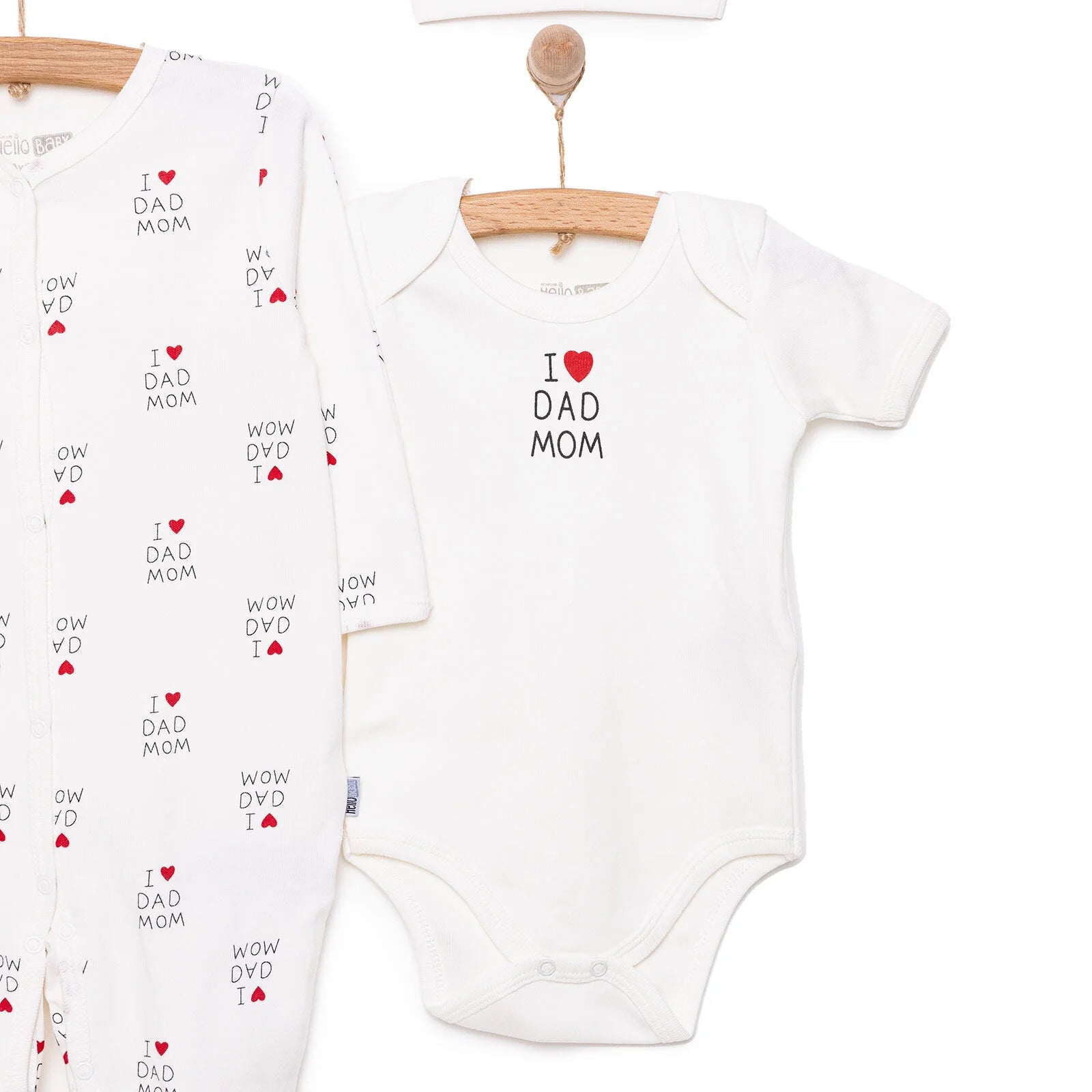 HelloBaby Newborn Baby Mom&Dad Jumpsuit - Ecru - ebebek - Black Friday