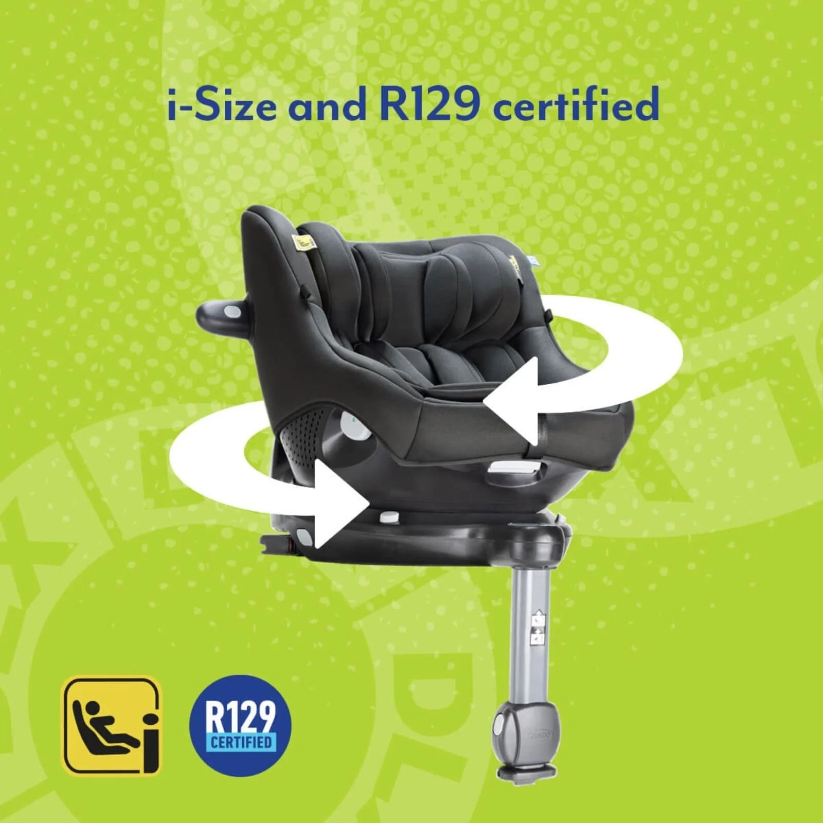 Graco Turn2Me DLX i - Size R129 Car Seat - Midnight - Graco - ebebek