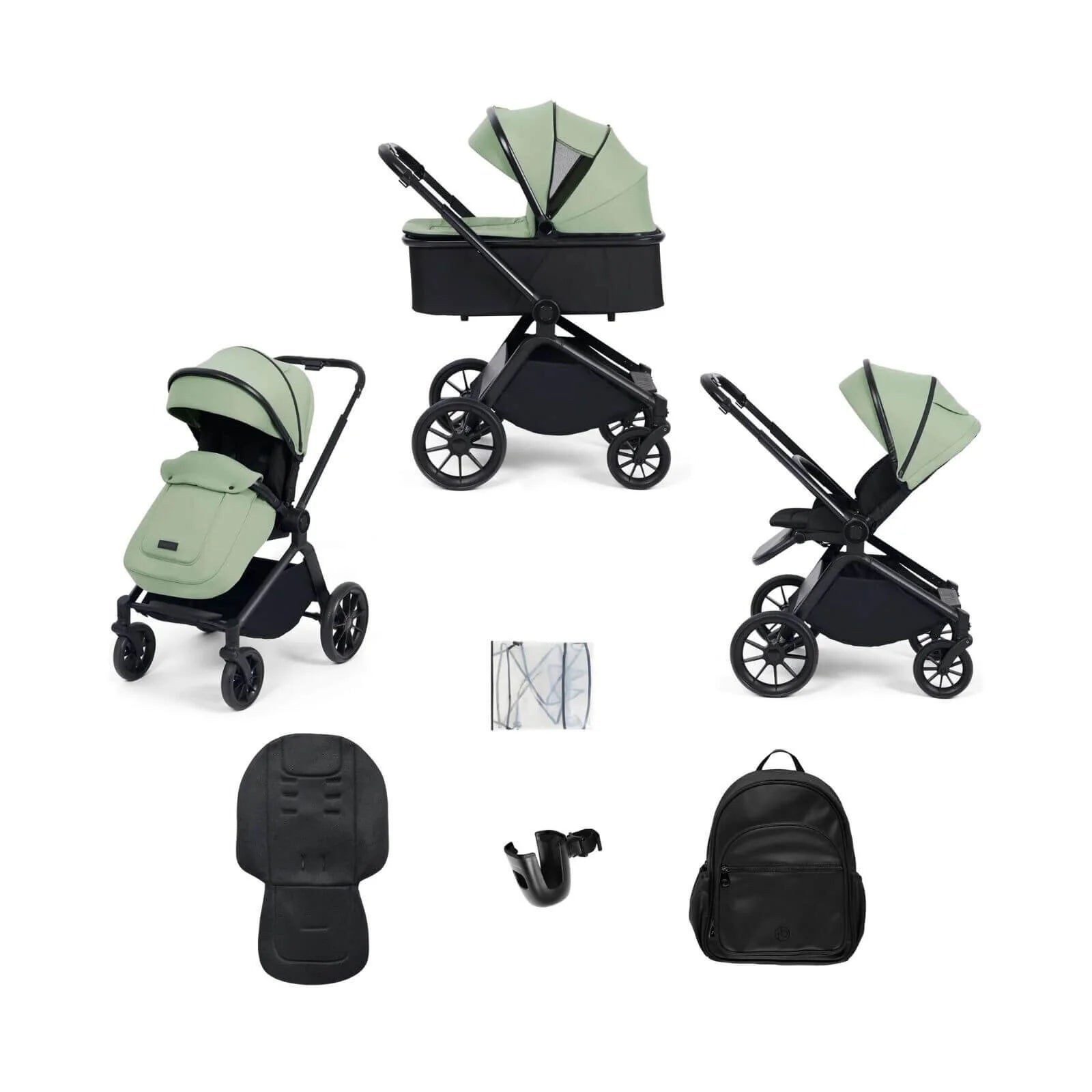 Ickle Bubba Altima Pram 9 pcs - Sage Green - ebebek - Black Friday